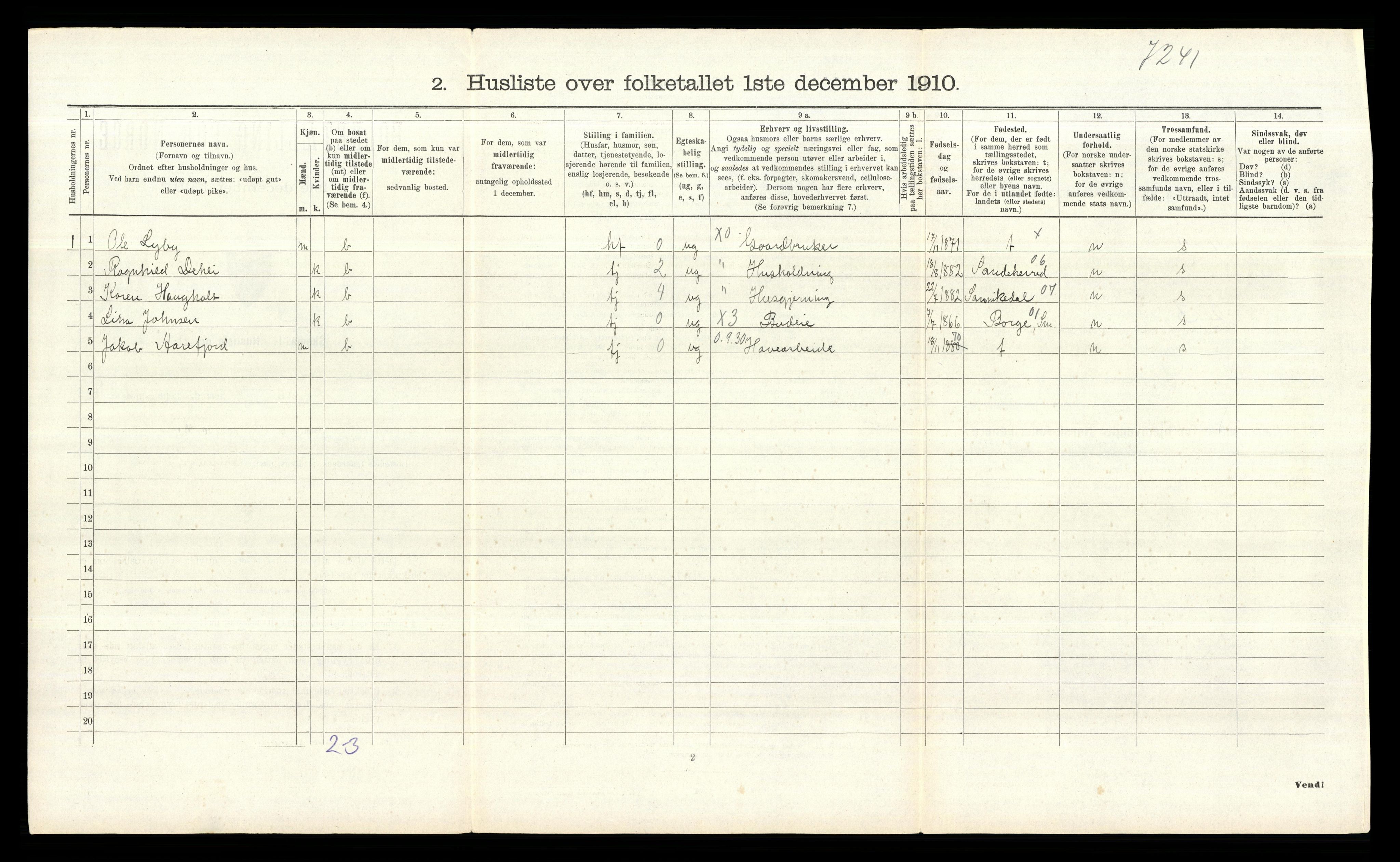 RA, Folketelling 1910 for 0136 Rygge herred, 1910, s. 1097