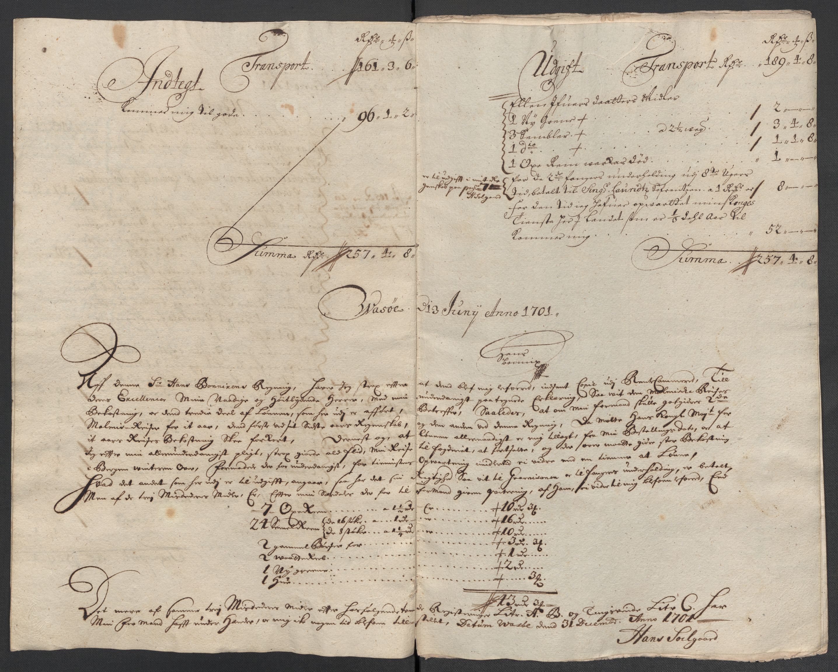 Rentekammeret inntil 1814, Reviderte regnskaper, Fogderegnskap, AV/RA-EA-4092/R69/L4852: Fogderegnskap Finnmark/Vardøhus, 1701-1704, s. 81