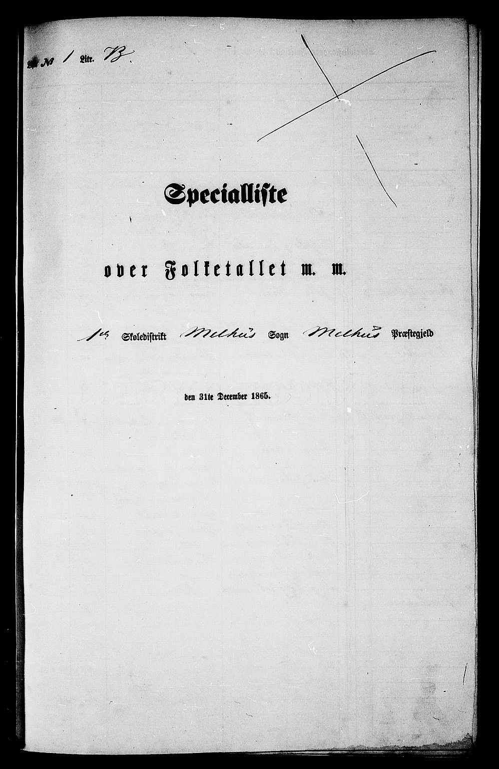 RA, Folketelling 1865 for 1653P Melhus prestegjeld, 1865, s. 26