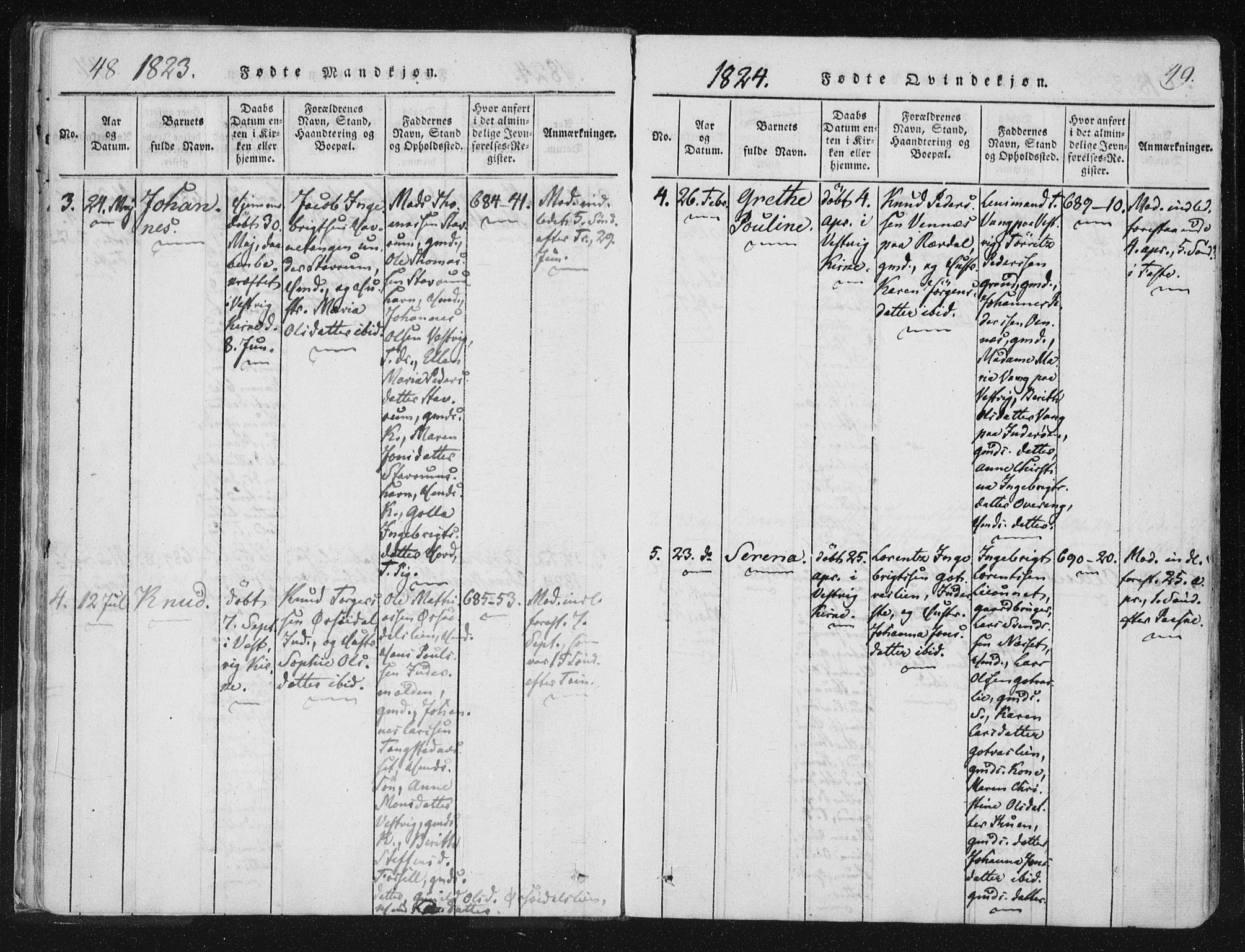Ministerialprotokoller, klokkerbøker og fødselsregistre - Nord-Trøndelag, AV/SAT-A-1458/744/L0417: Ministerialbok nr. 744A01, 1817-1842, s. 48-49
