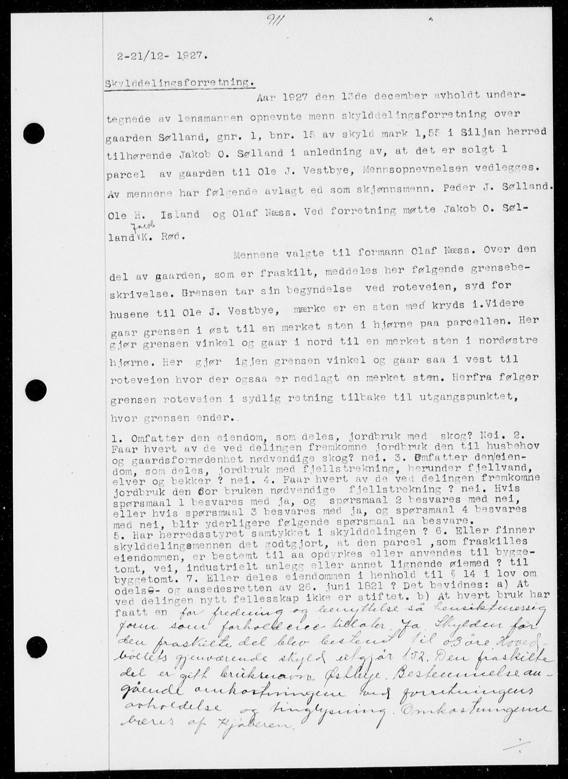 Gjerpen sorenskriveri, SAKO/A-216/G/Ga/Gaa/L0048: Pantebok nr. I 48 og 50-51, 1926-1928, Tingl.dato: 21.12.1927