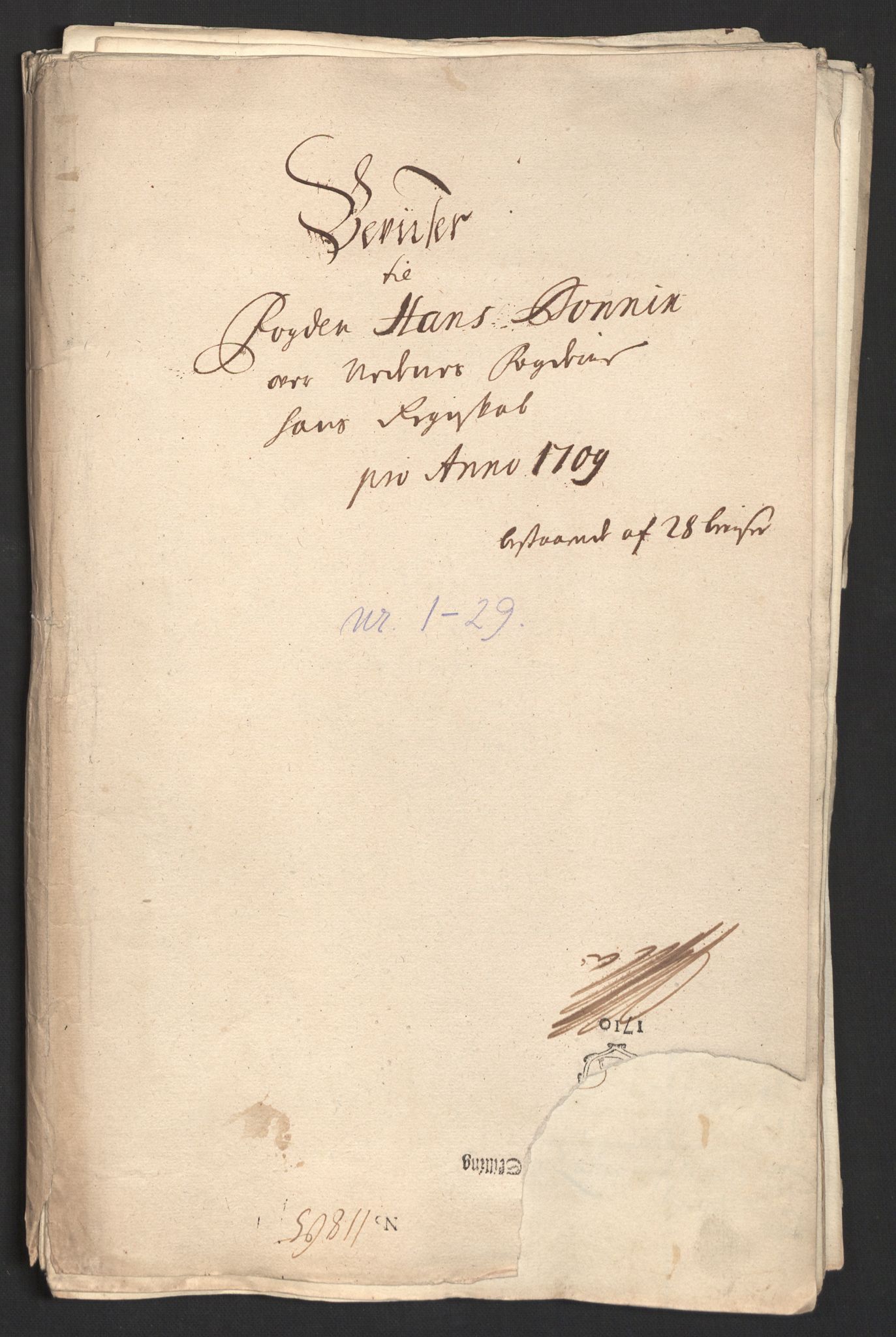 Rentekammeret inntil 1814, Reviderte regnskaper, Fogderegnskap, RA/EA-4092/R39/L2318: Fogderegnskap Nedenes, 1706-1709, s. 437