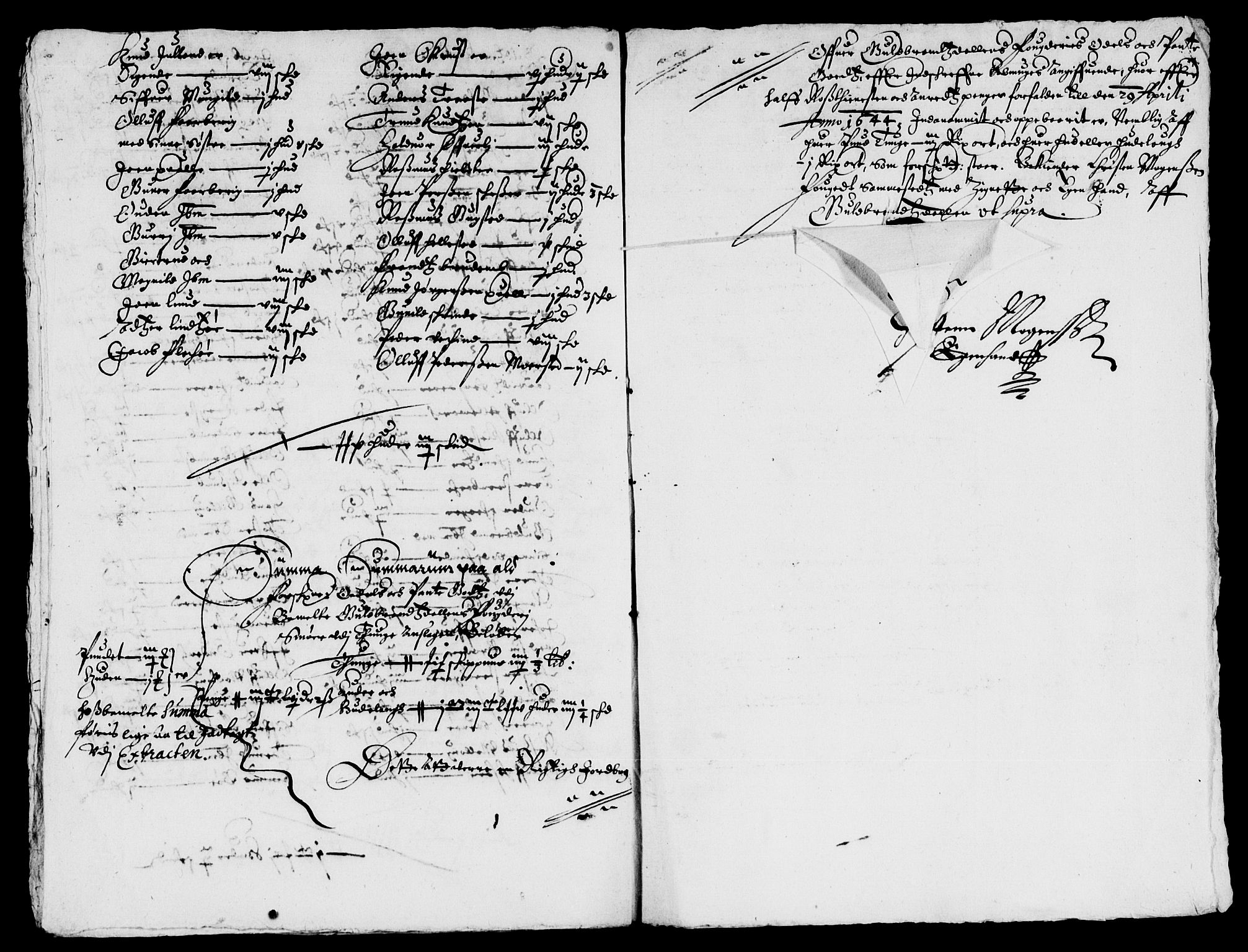 Rentekammeret inntil 1814, Reviderte regnskaper, Lensregnskaper, AV/RA-EA-5023/R/Rb/Rba/L0179: Akershus len, 1643-1644