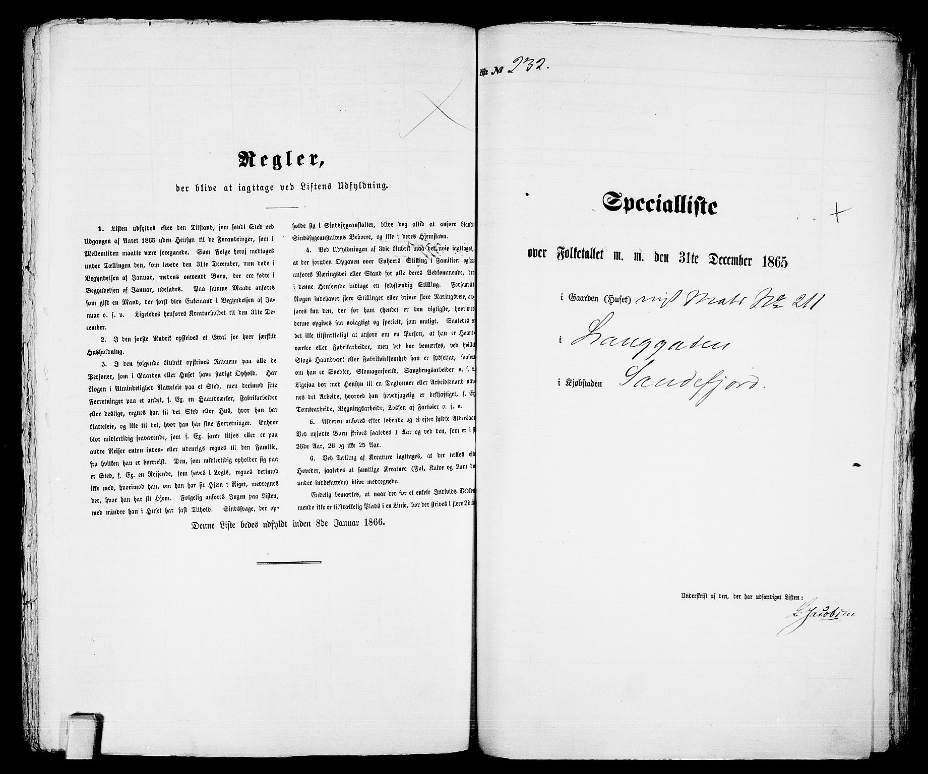 RA, Folketelling 1865 for 0706B Sandeherred prestegjeld, Sandefjord kjøpstad, 1865, s. 473