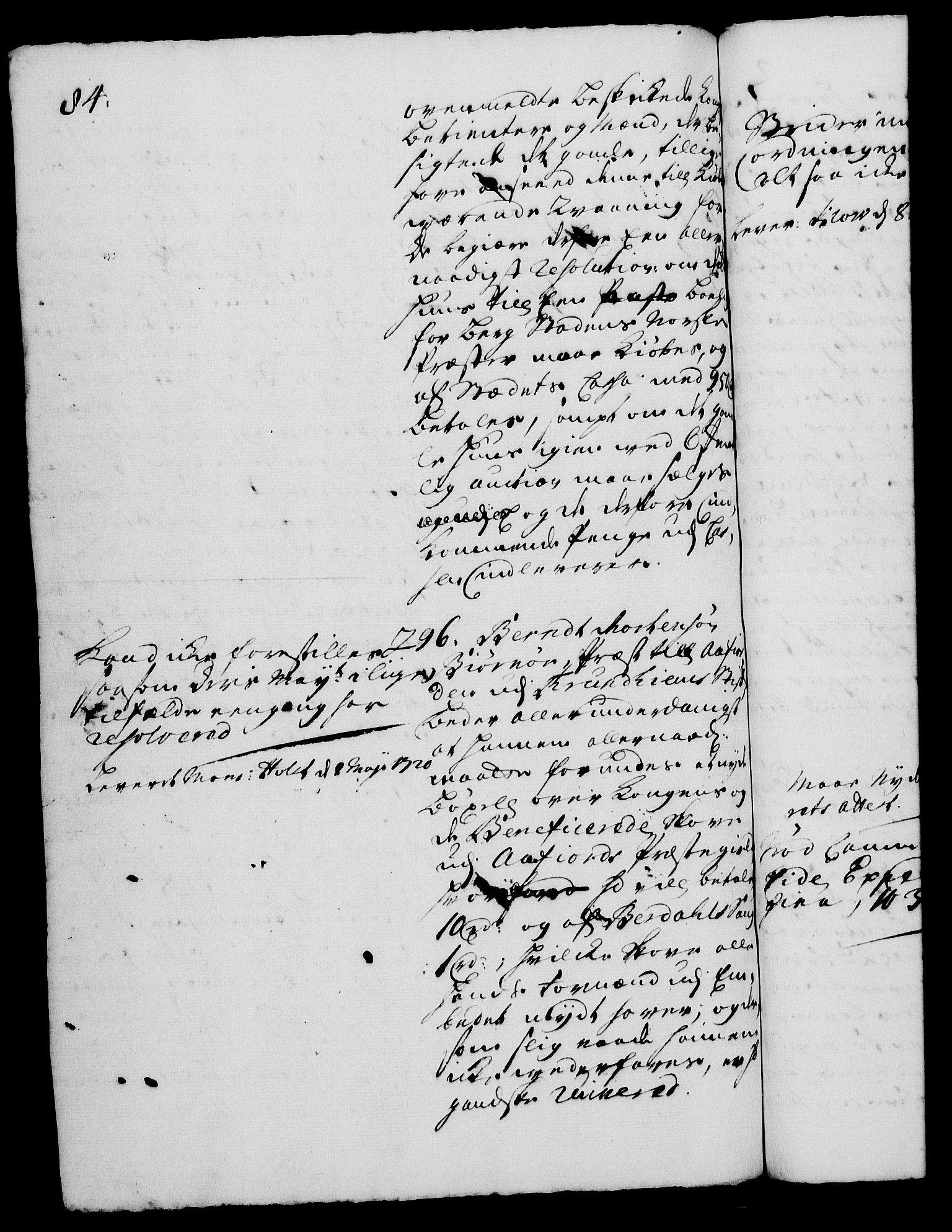 Rentekammeret, Kammerkanselliet, AV/RA-EA-3111/G/Gh/Gha/L0001: Norsk ekstraktmemorialprotokoll, sak. 1-375 (merket RK 53.46), 1720, s. 84