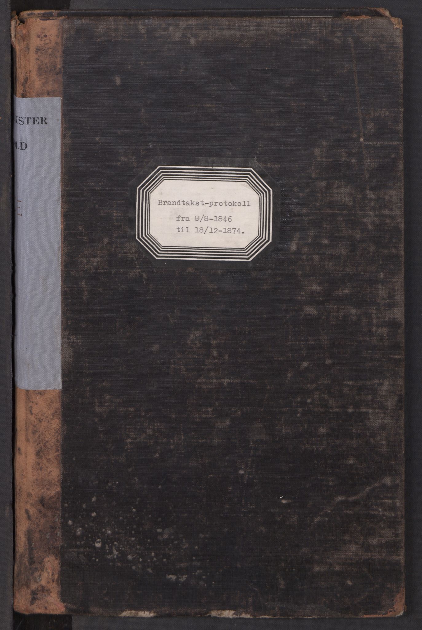 Norges brannkasse, branntakster Råde, AV/SAO-A-11370/F/Fa/L0001: Branntakstprotokoll, 1846-1874