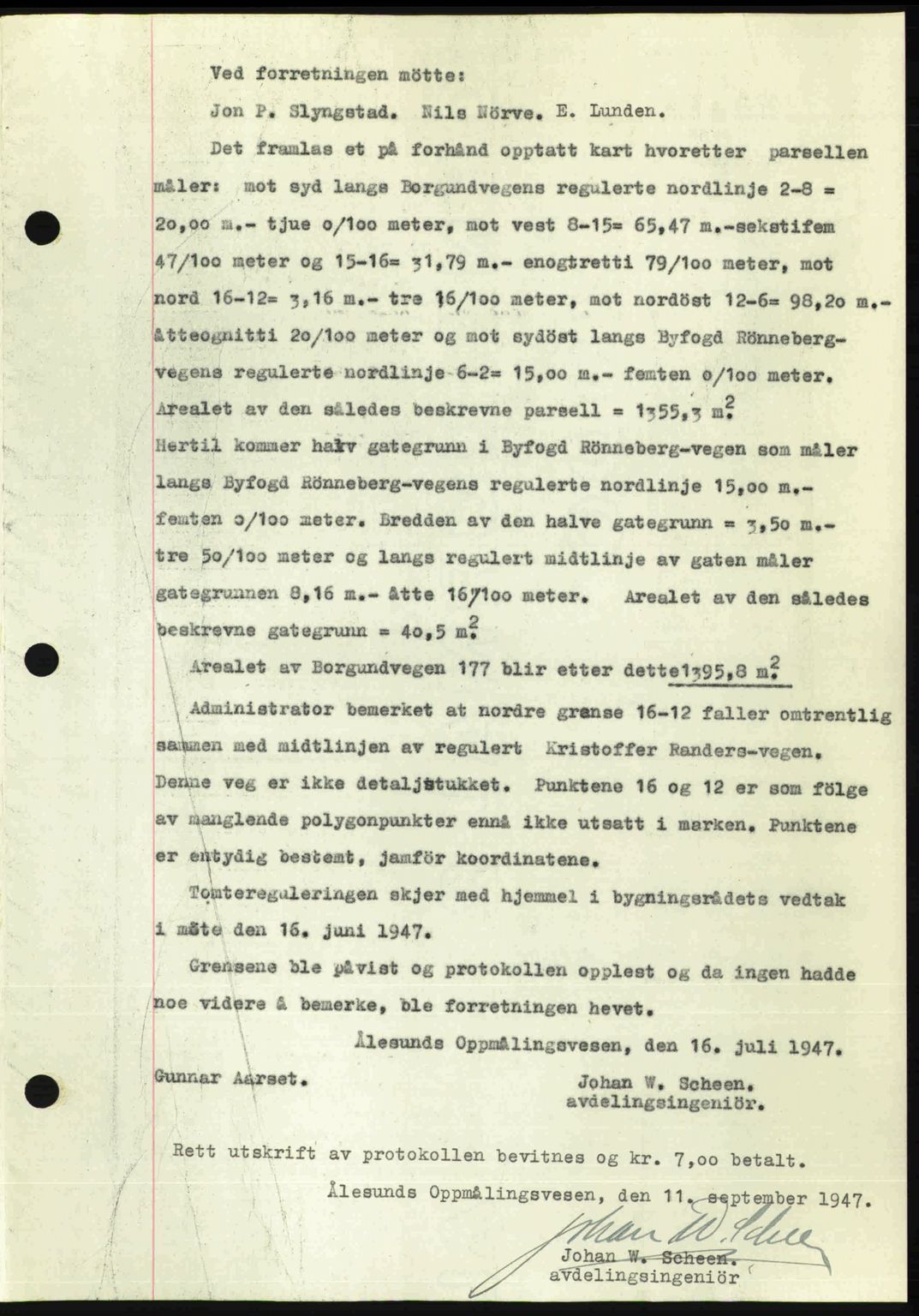 Ålesund byfogd, AV/SAT-A-4384: Pantebok nr. 37A (1), 1947-1949, Dagboknr: 548/1947