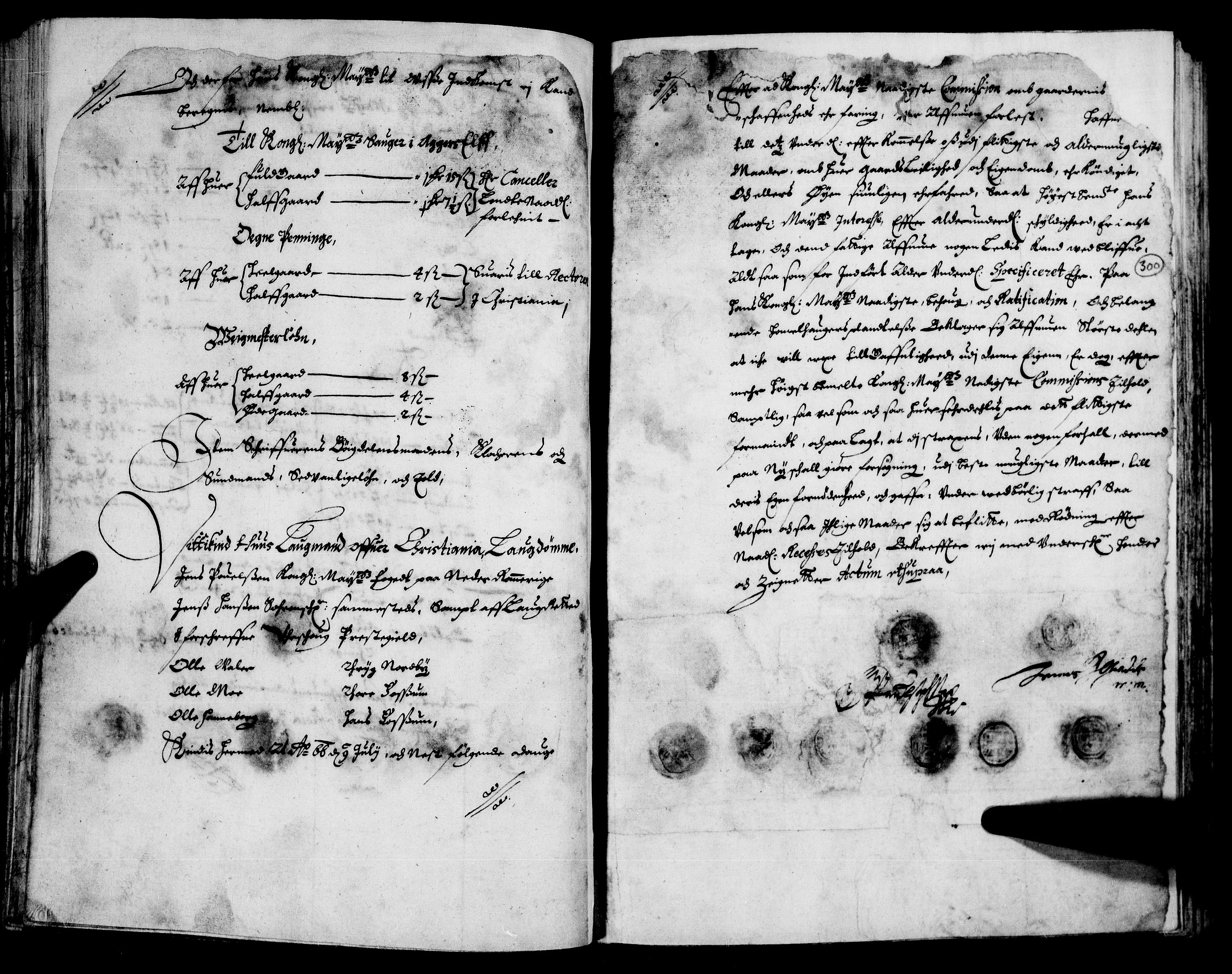 Rentekammeret inntil 1814, Realistisk ordnet avdeling, AV/RA-EA-4070/N/Nb/Nba/L0008: Nedre Romerike fogderi, 2. del, 1666, s. 299b-300a