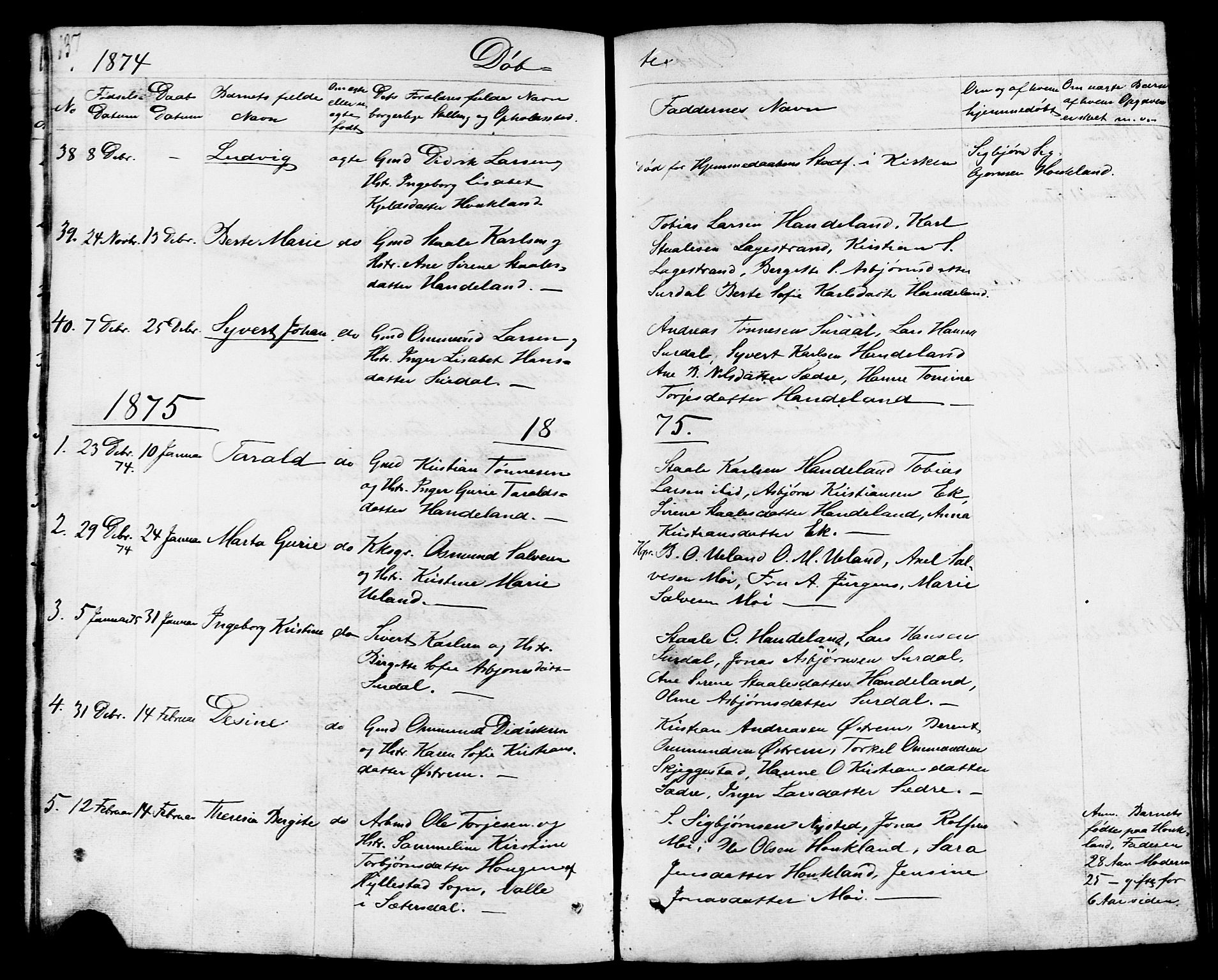 Lund sokneprestkontor, AV/SAST-A-101809/S07/L0003: Klokkerbok nr. B 3, 1848-1885, s. 137