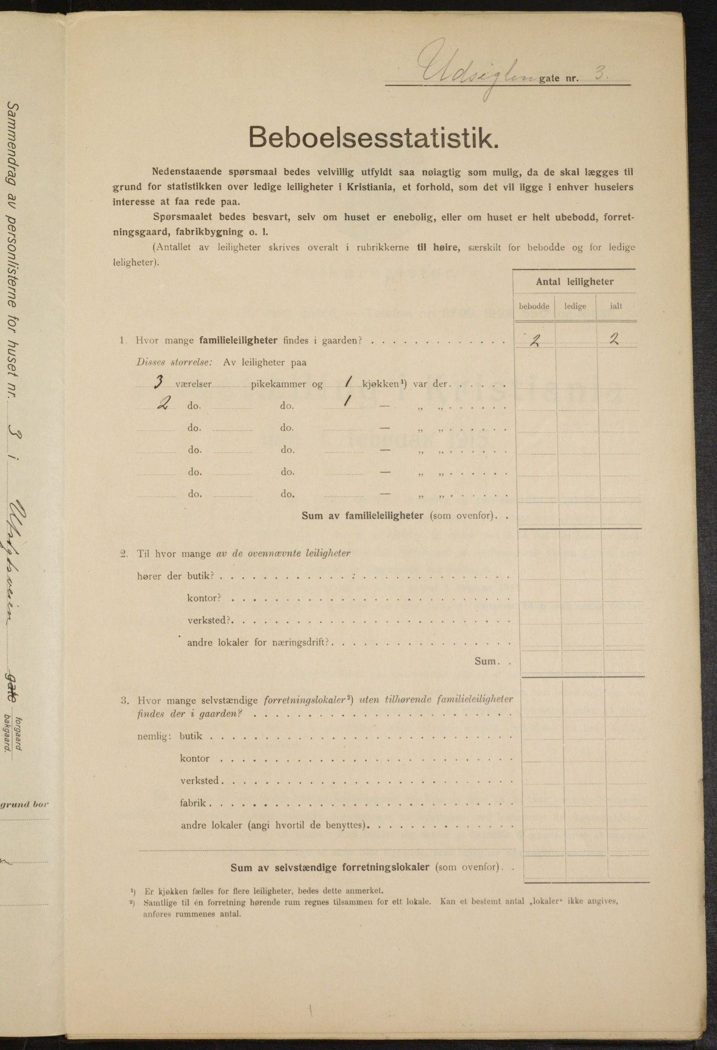 OBA, Kommunal folketelling 1.2.1915 for Kristiania, 1915, s. 121958