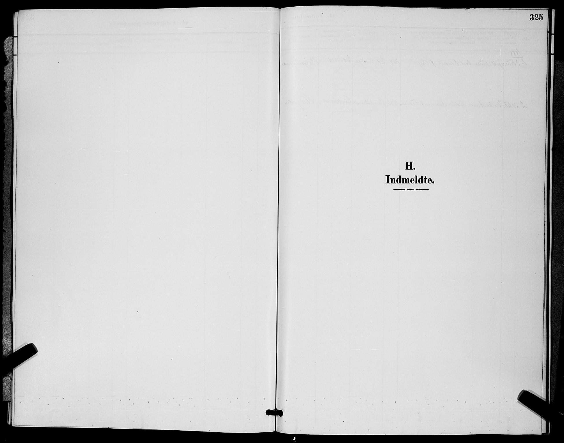 Horten kirkebøker, SAKO/A-348/G/Ga/L0005: Klokkerbok nr. 5, 1888-1895, s. 325