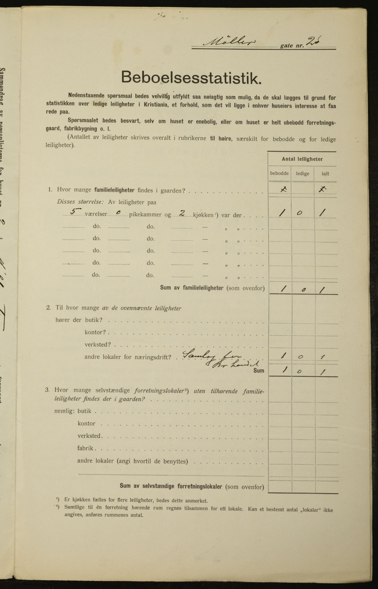 OBA, Kommunal folketelling 1.2.1912 for Kristiania, 1912, s. 68943