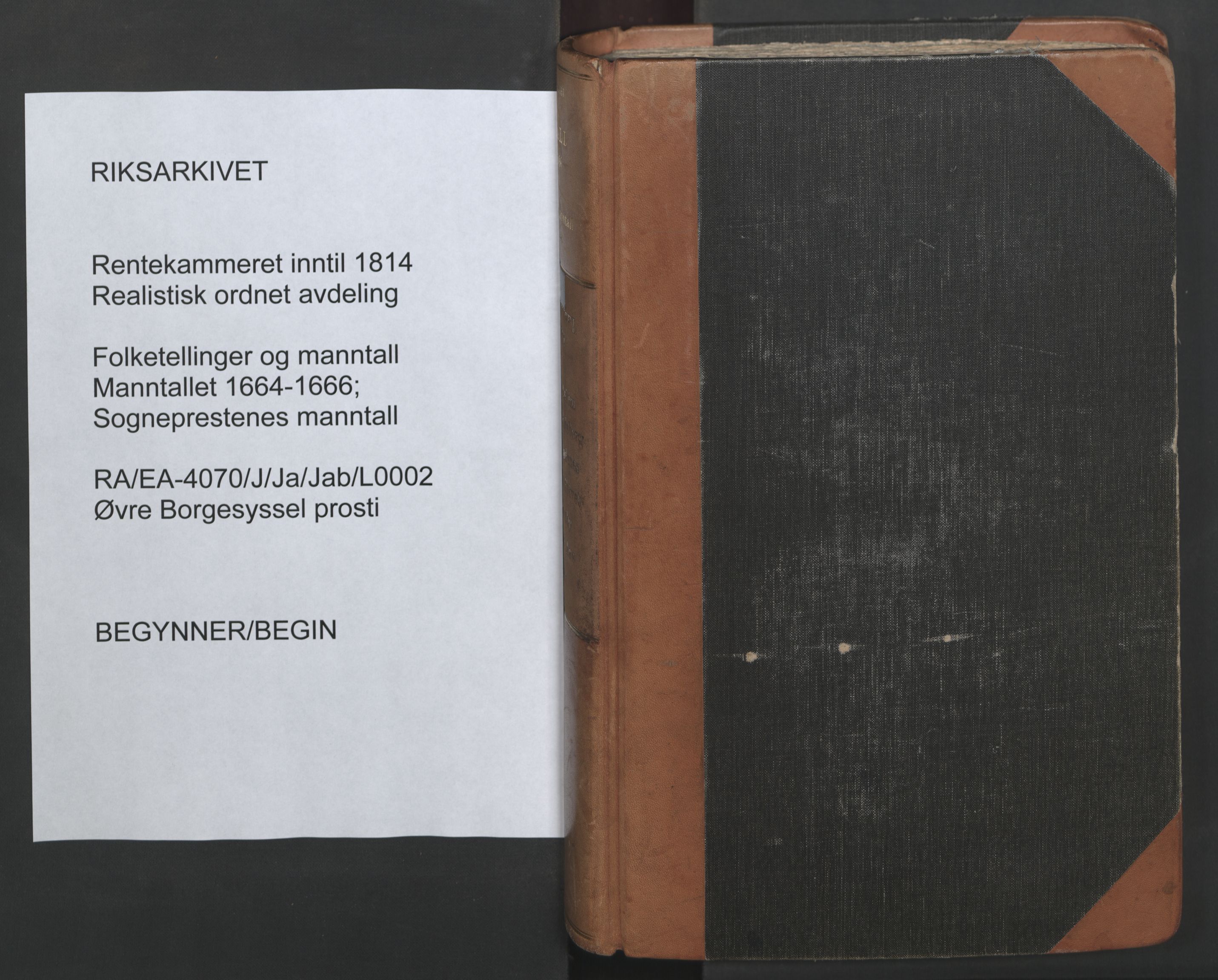 RA, Sogneprestenes manntall 1664-1666, nr. 2: Øvre Borgesyssel prosti, 1664-1666