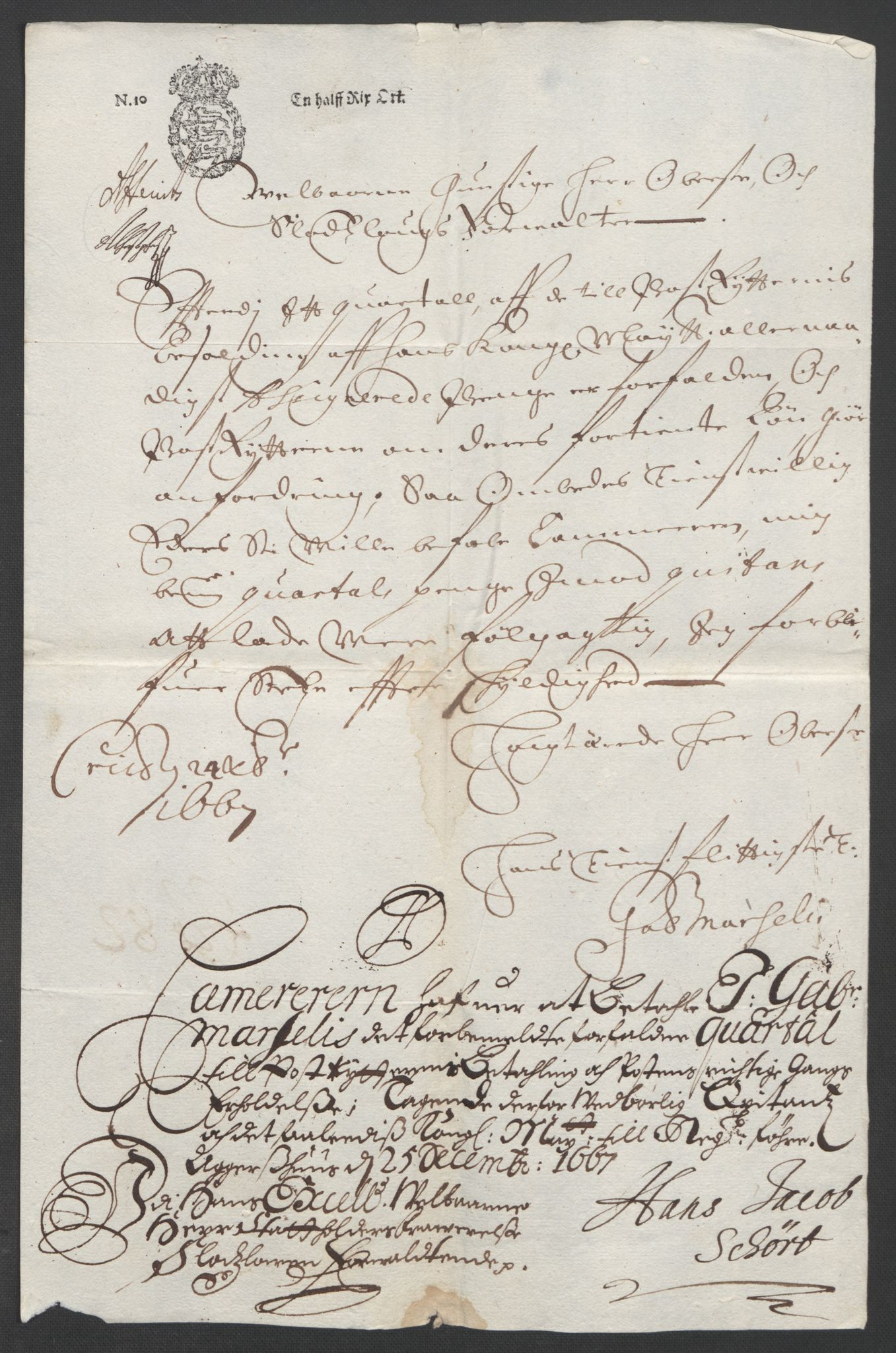 Rentekammeret inntil 1814, Reviderte regnskaper, Stiftamtstueregnskaper, Landkommissariatet på Akershus og Akershus stiftamt, AV/RA-EA-5869/R/Rb/L0045: Akershus stiftamt, 1667