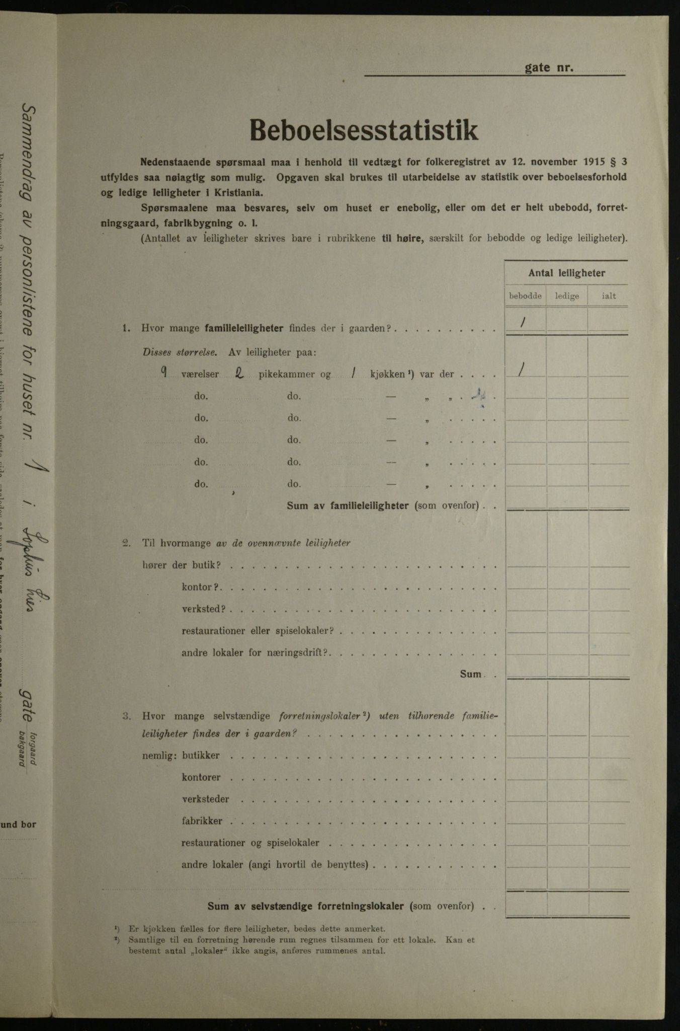 OBA, Kommunal folketelling 1.12.1923 for Kristiania, 1923, s. 109956