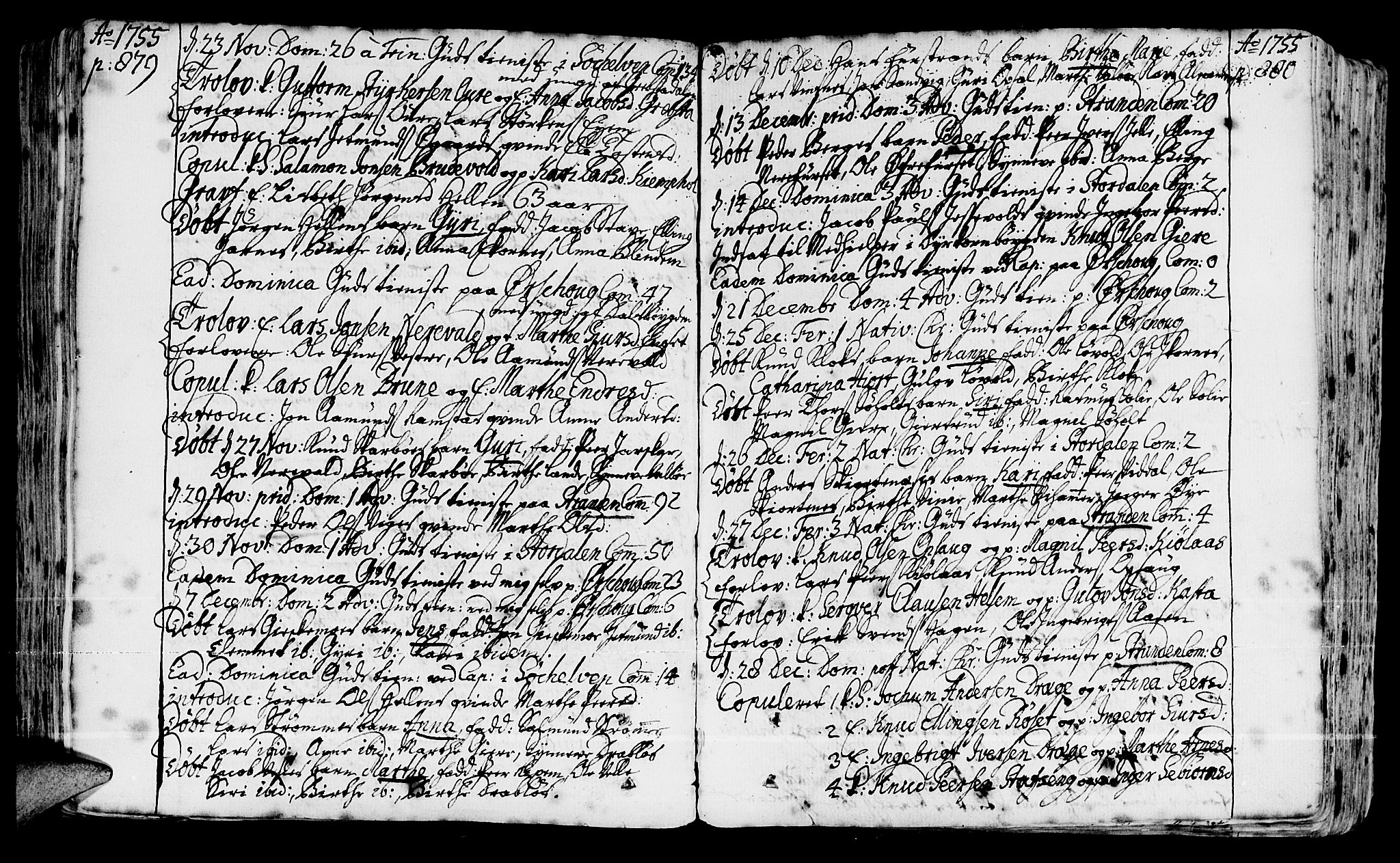 Ministerialprotokoller, klokkerbøker og fødselsregistre - Møre og Romsdal, AV/SAT-A-1454/522/L0307: Ministerialbok nr. 522A02, 1743-1773, s. 879-880