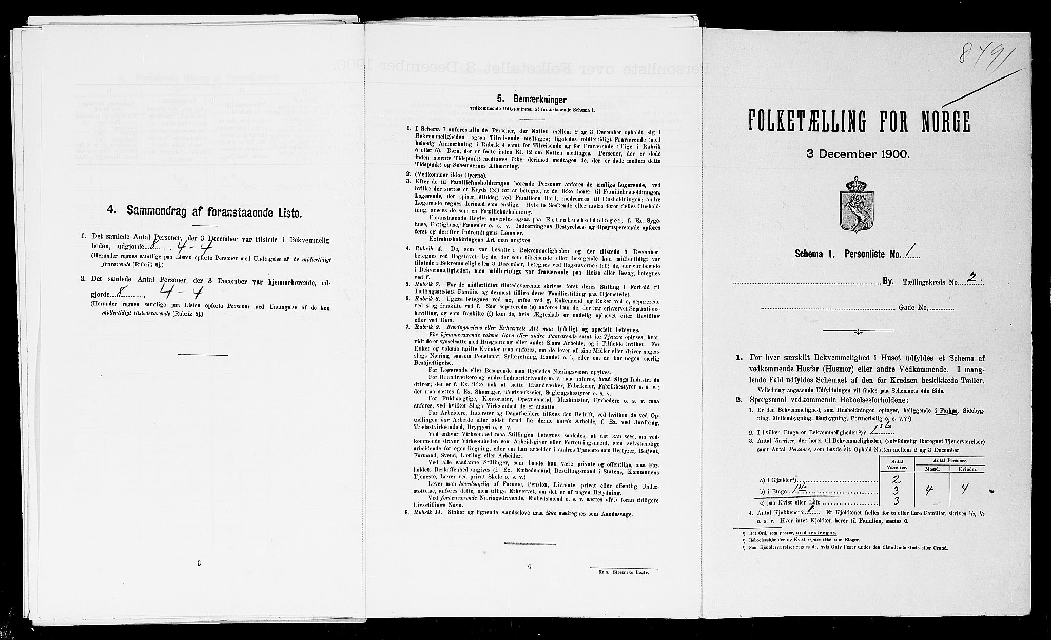 SAST, Folketelling 1900 for 1105 Kopervik ladested, 1900, s. 641