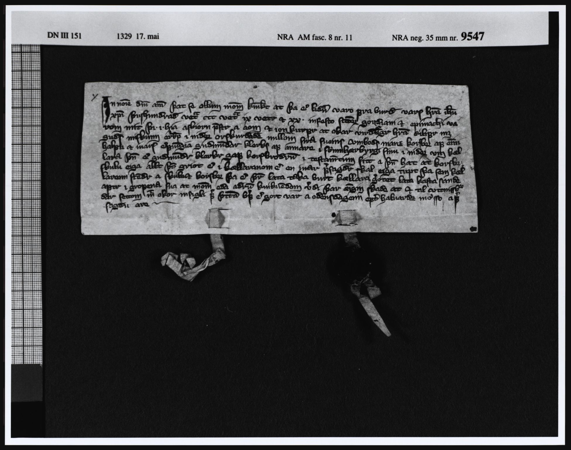 Riksarkivets diplomsamling, AV/RA-EA-5965/F05/L0029: NRA AM fasc. 8 nr. 8 - fasc. 9 nr. 3, 1327-1333, s. 19