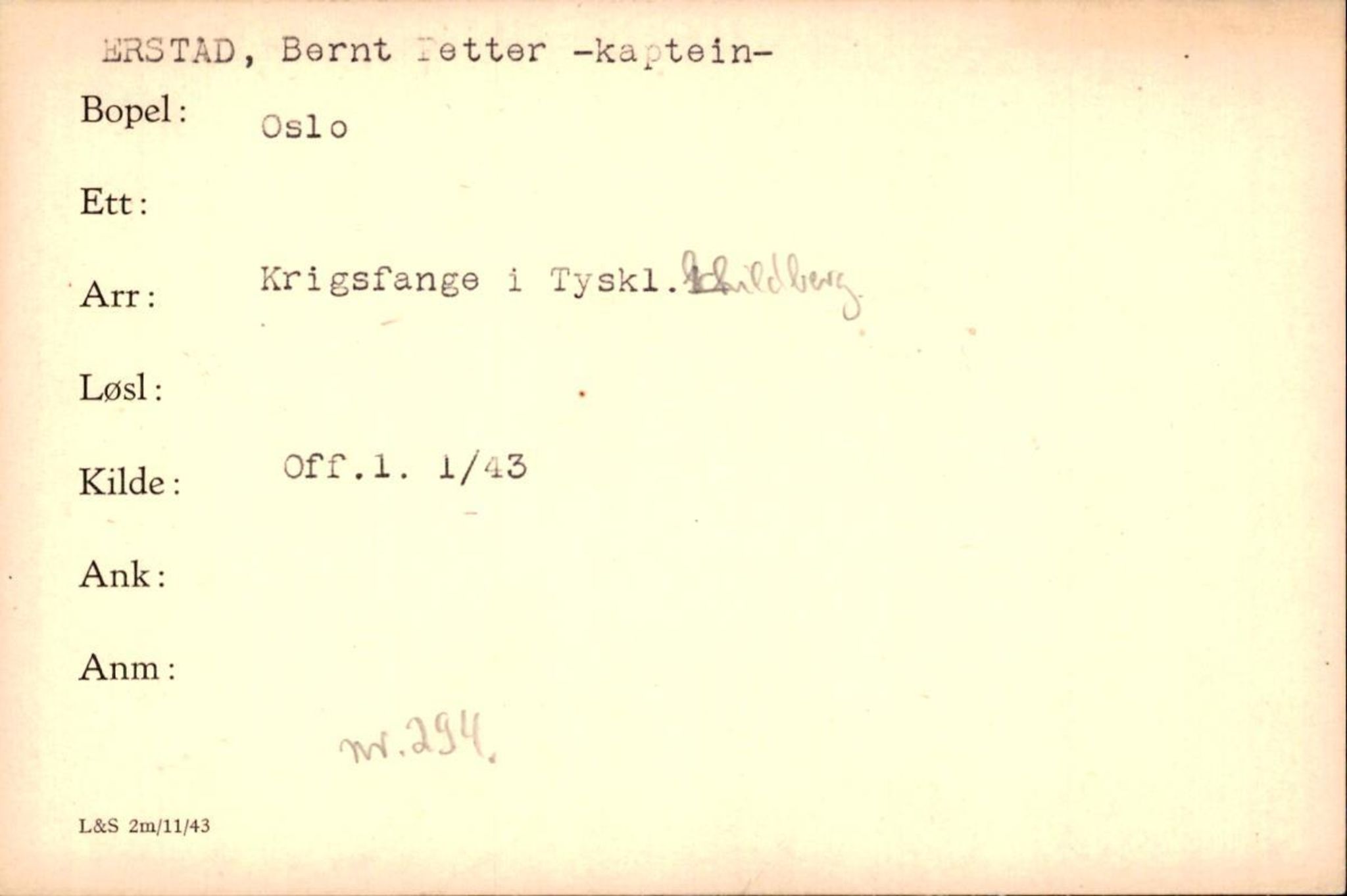 Forsvaret, Forsvarets krigshistoriske avdeling, AV/RA-RAFA-2017/Y/Yf/L0200: II-C-11-2102  -  Norske krigsfanger i Tyskland, 1940-1945, s. 250