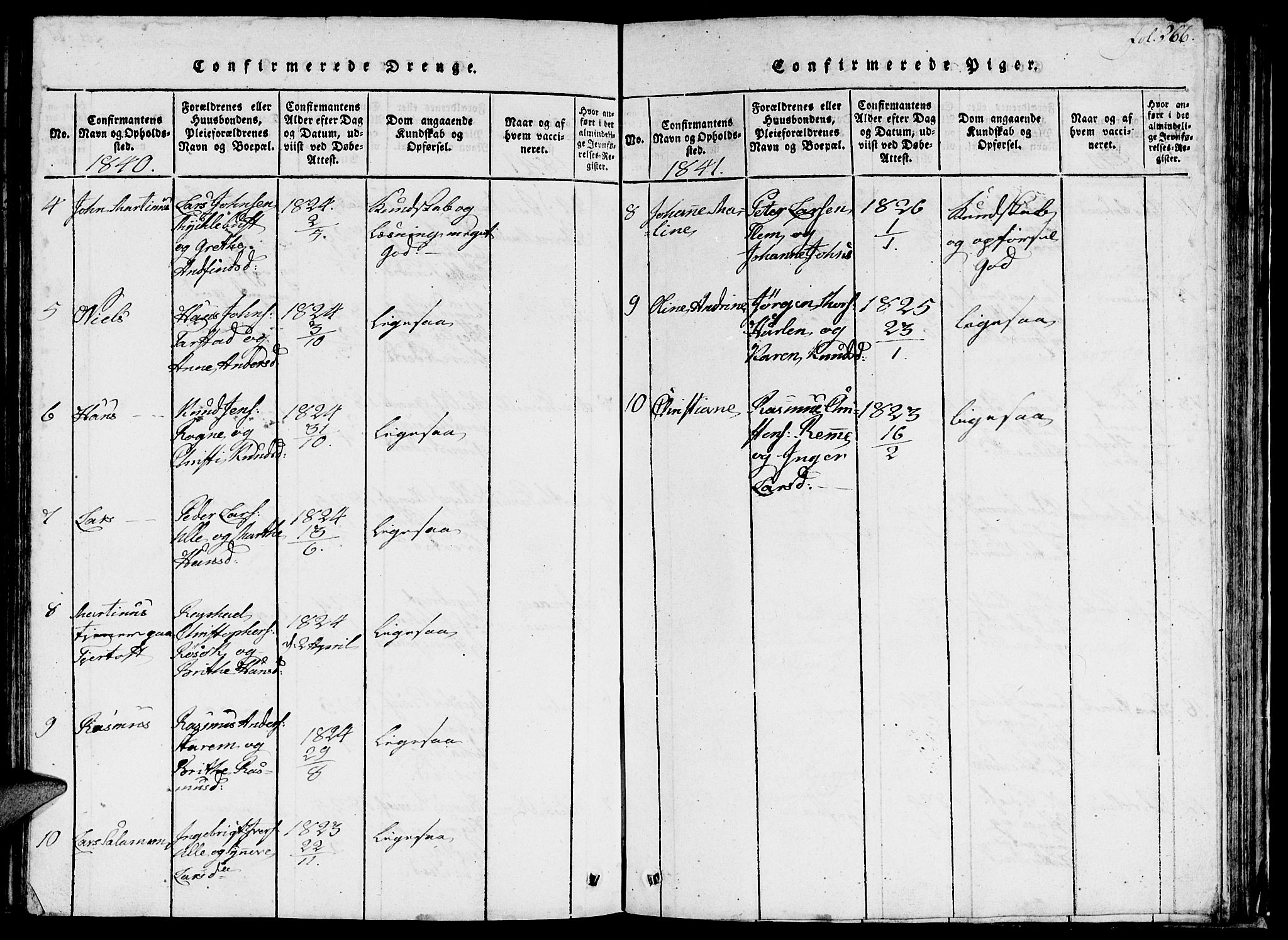 Ministerialprotokoller, klokkerbøker og fødselsregistre - Møre og Romsdal, SAT/A-1454/536/L0506: Klokkerbok nr. 536C01, 1818-1859, s. 266