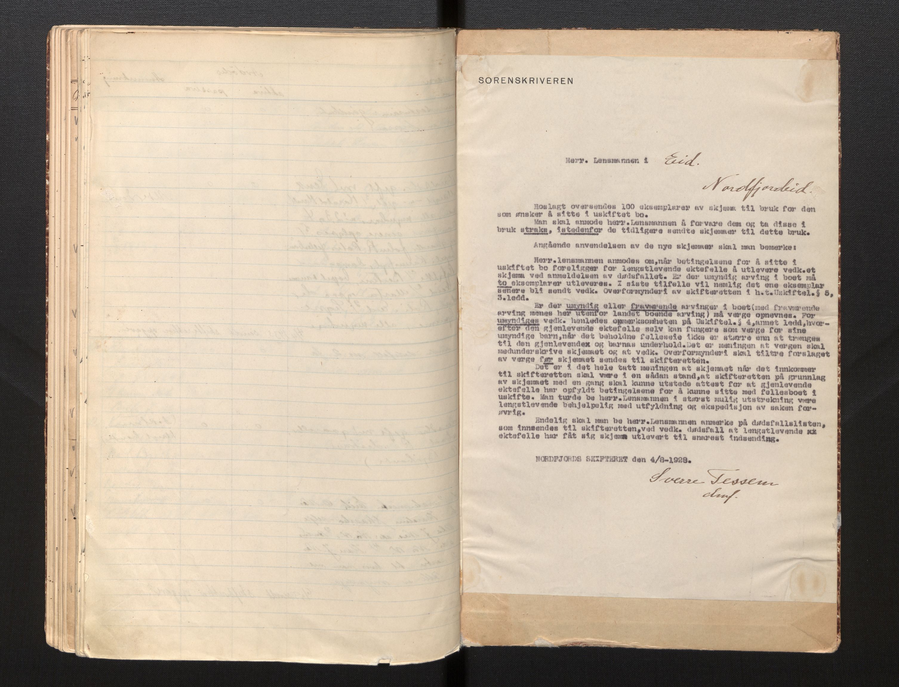 Lensmannen i Eid, AV/SAB-A-27001/0006/L0006: Dødsfallprotokoll, 1918-1933