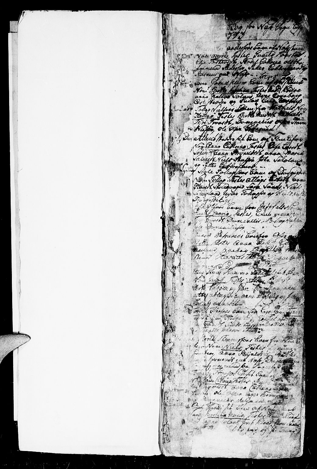 Flekkefjord sokneprestkontor, AV/SAK-1111-0012/F/Fa/Fac/L0001: Ministerialbok nr. A 1, 1773-1806, s. 0-1