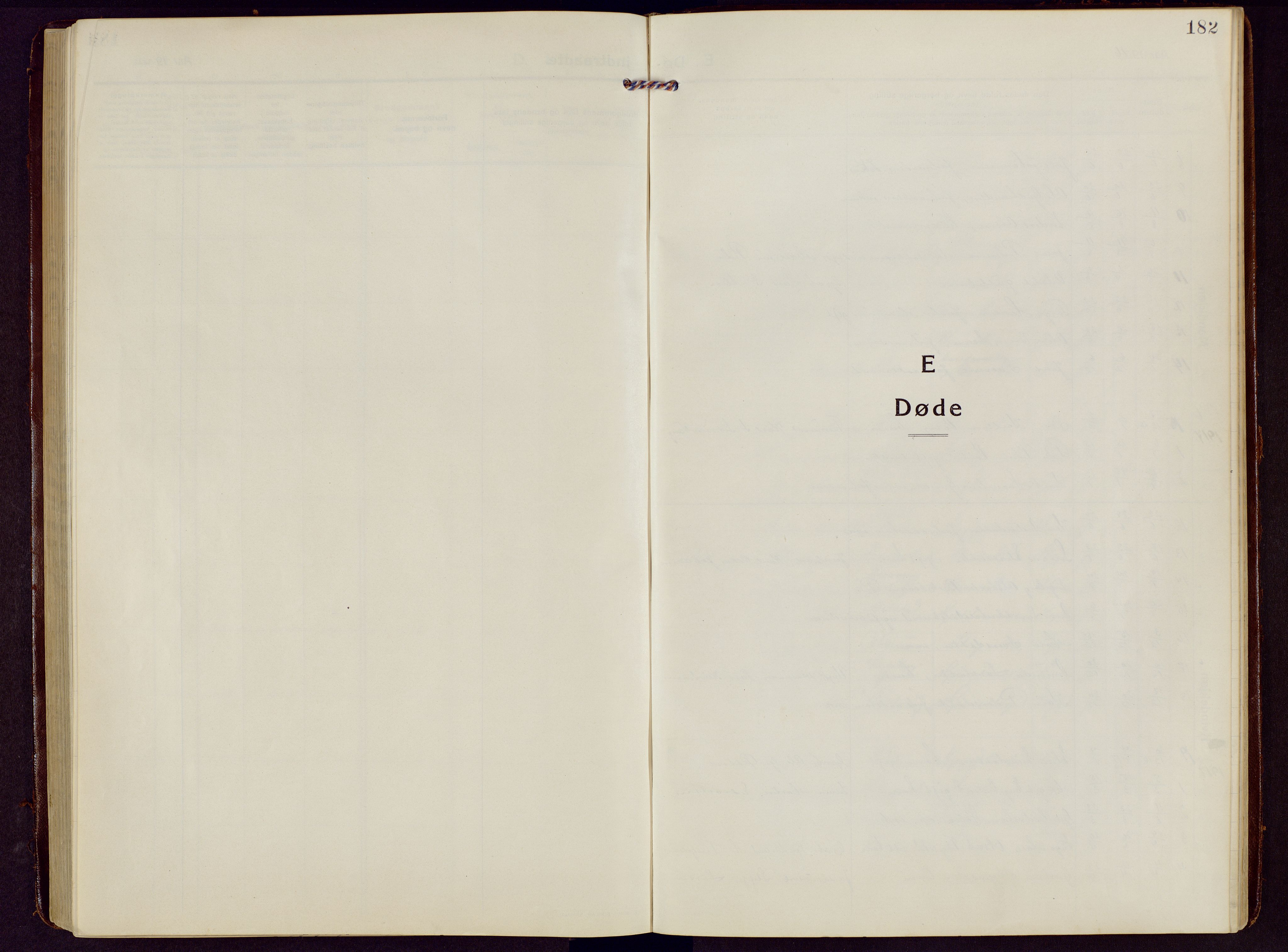 Brandbu prestekontor, AV/SAH-PREST-114/H/Ha/Hab/L0010: Klokkerbok nr. 10, 1916-1930, s. 182