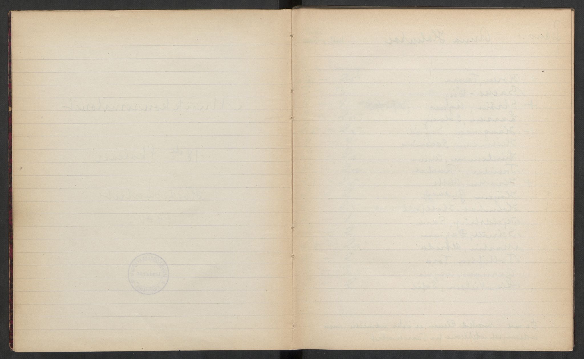 Musikkonservatoriet i Oslo, AV/RA-PA-1761/F/Fa/L0002/0007: Oversikt over lærere, elever, m.m. / Musikkonservatoriet i Oslo - Høstsemesteret, 1900