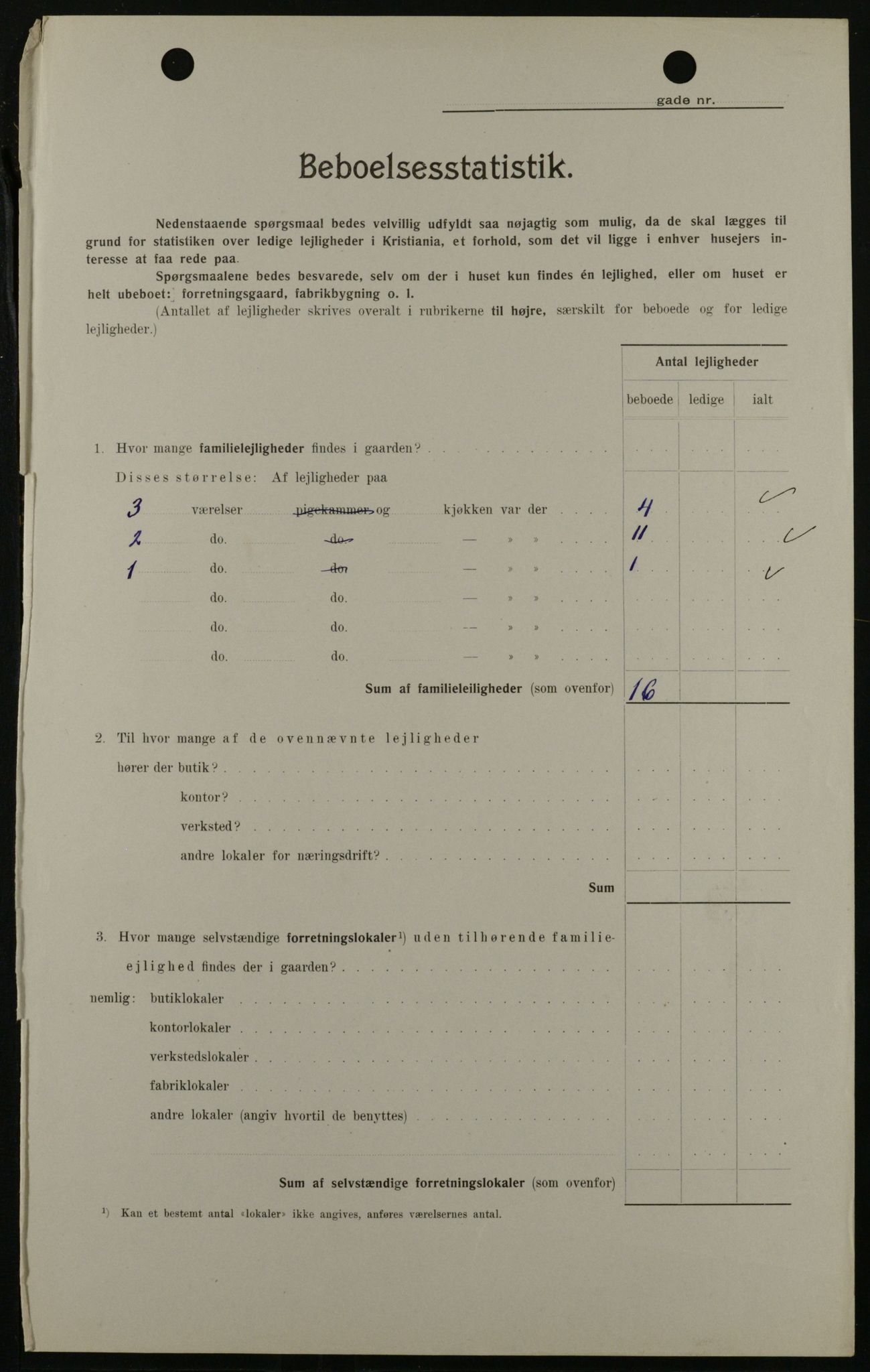 OBA, Kommunal folketelling 1.2.1908 for Kristiania kjøpstad, 1908, s. 58550