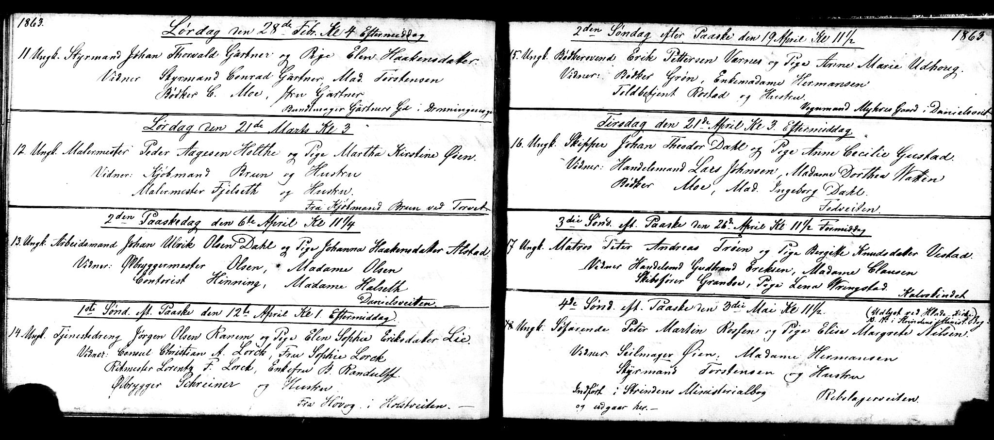 Ministerialprotokoller, klokkerbøker og fødselsregistre - Sør-Trøndelag, AV/SAT-A-1456/601/L0089: Klokkerbok nr. 601C07, 1854-1877