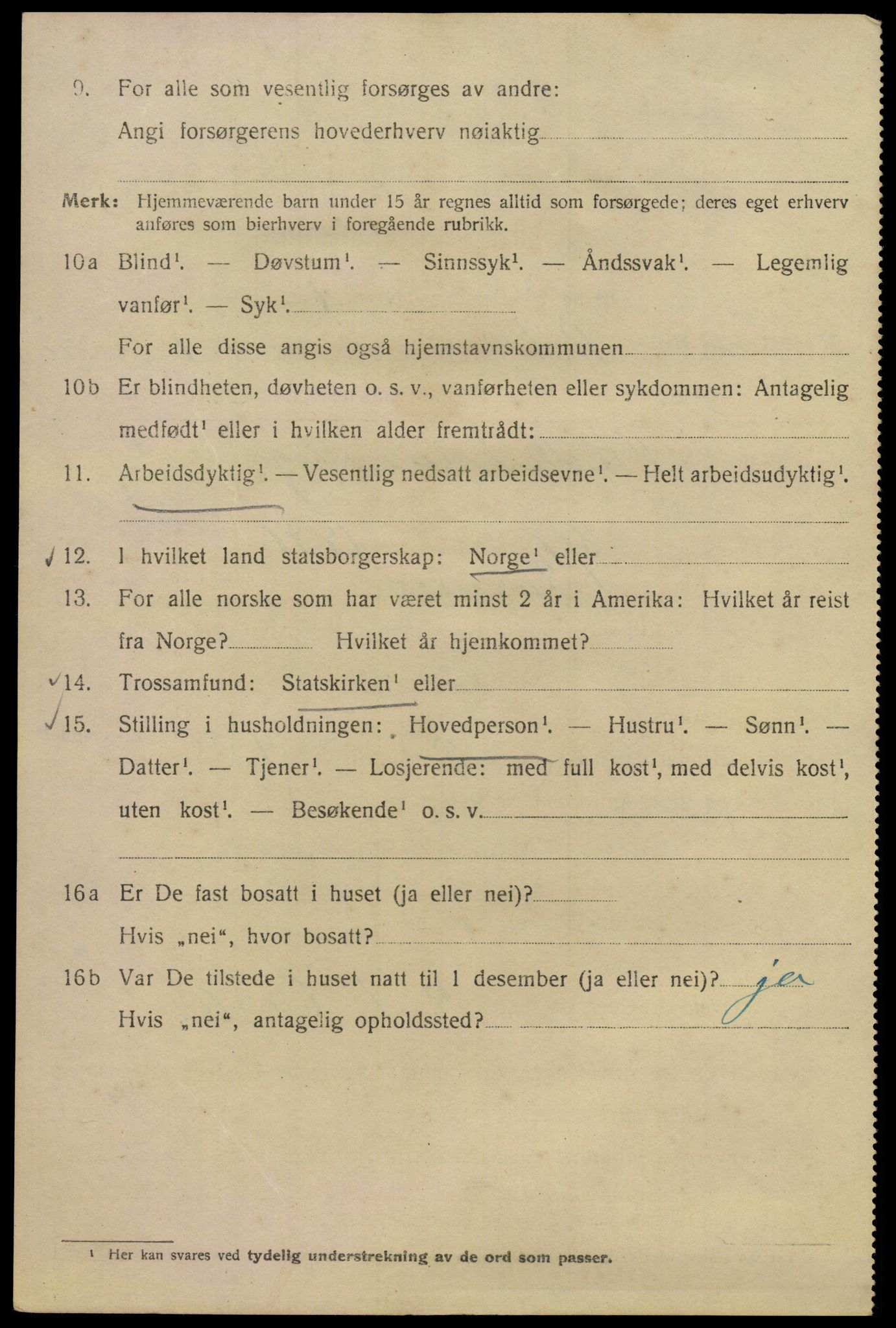 SAO, Folketelling 1920 for 0301 Kristiania kjøpstad, 1920, s. 461122