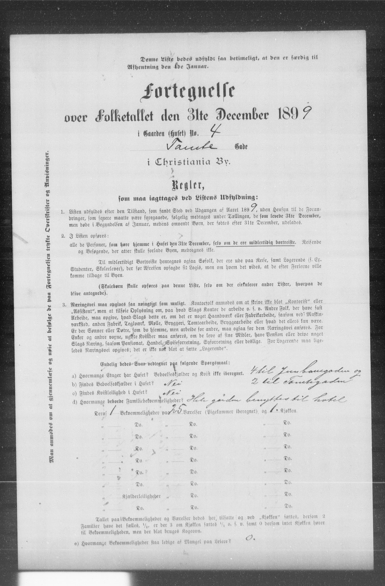 OBA, Kommunal folketelling 31.12.1899 for Kristiania kjøpstad, 1899, s. 14690