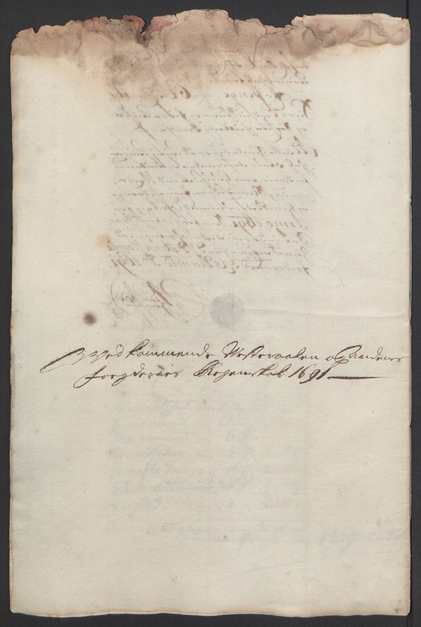 Rentekammeret inntil 1814, Reviderte regnskaper, Fogderegnskap, RA/EA-4092/R67/L4676: Fogderegnskap Vesterålen, Andenes og Lofoten, 1691-1693, s. 14