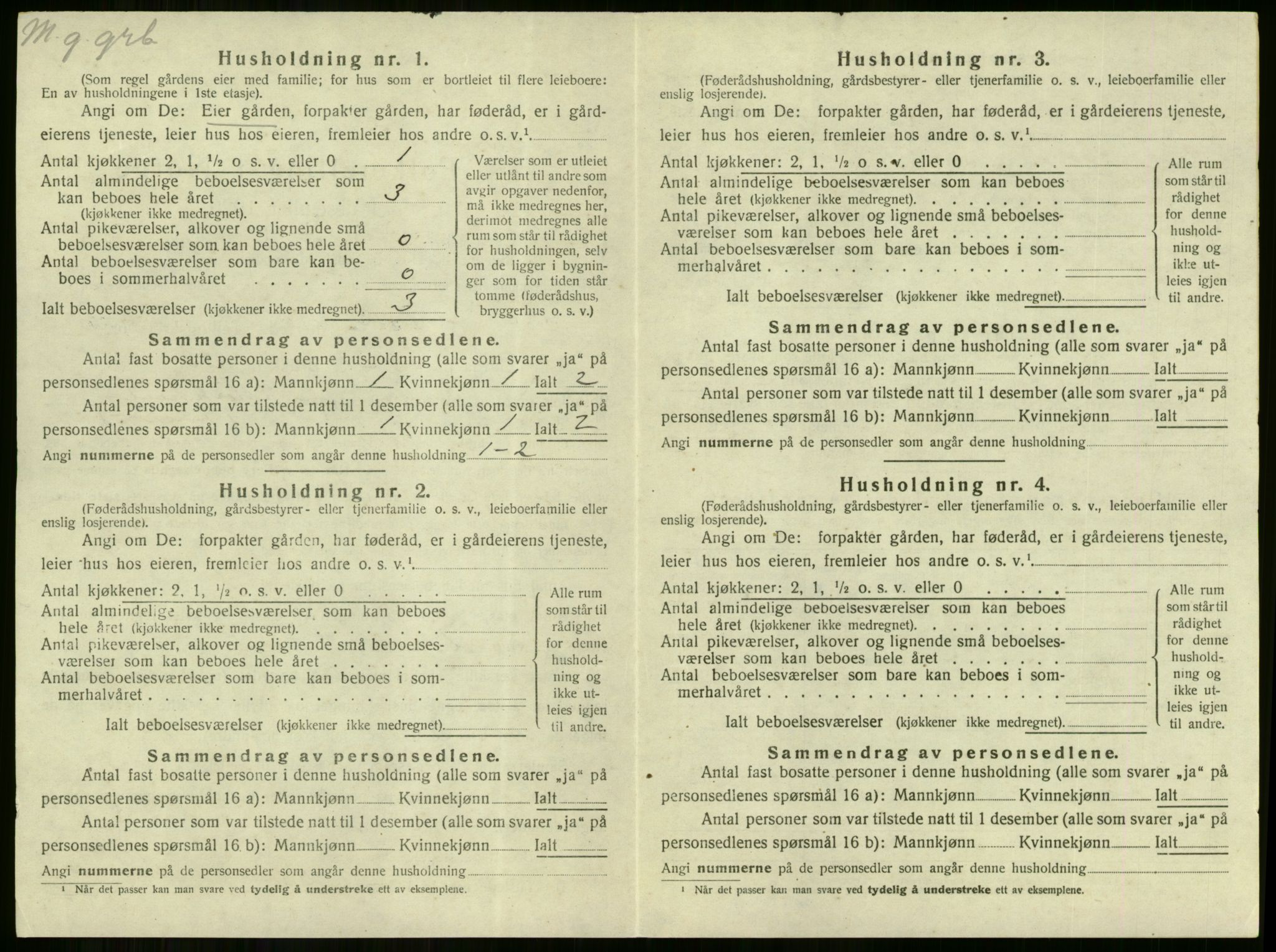 SAKO, Folketelling 1920 for 0612 Hole herred, 1920, s. 767