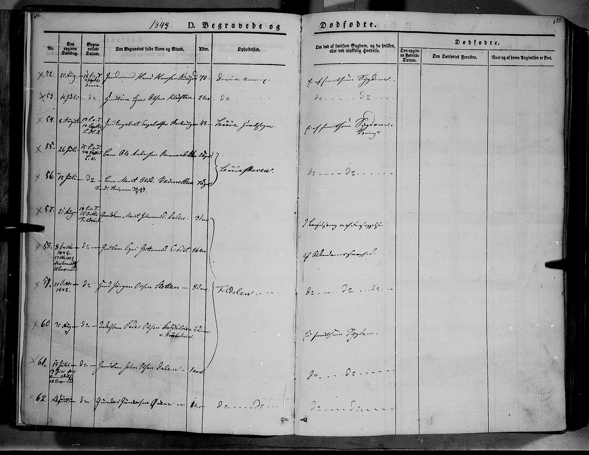 Lesja prestekontor, AV/SAH-PREST-068/H/Ha/Haa/L0006: Ministerialbok nr. 6B, 1843-1854, s. 632-633