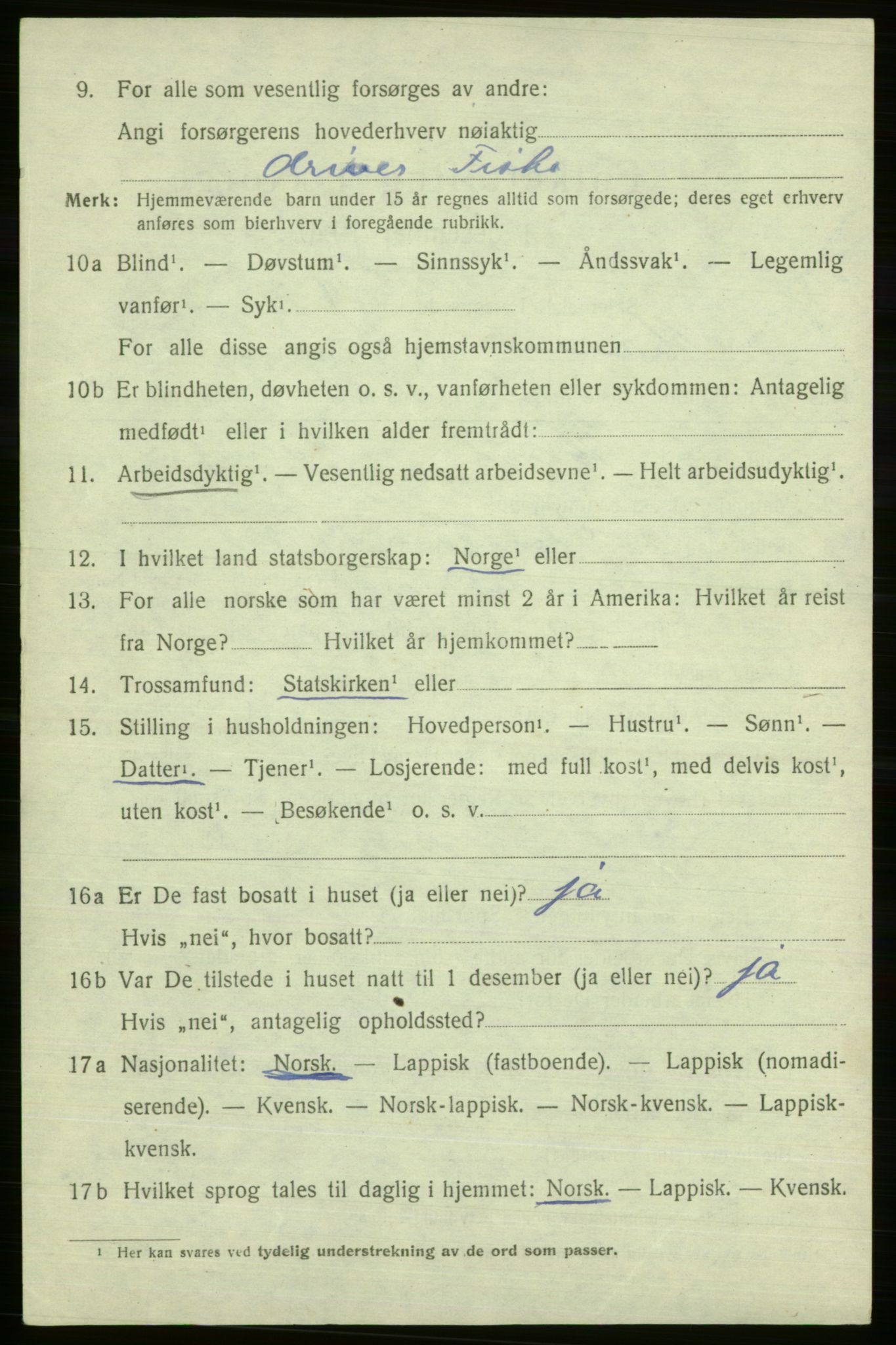 SATØ, Folketelling 1920 for 2018 Måsøy herred, 1920, s. 4429