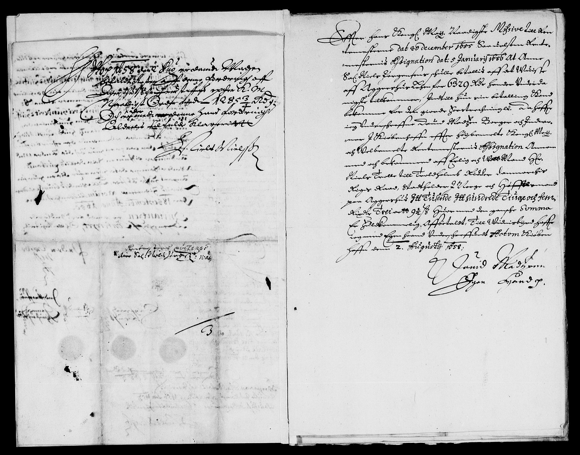 Rentekammeret inntil 1814, Reviderte regnskaper, Lensregnskaper, AV/RA-EA-5023/R/Rb/Rba/L0241: Akershus len, 1657-1658