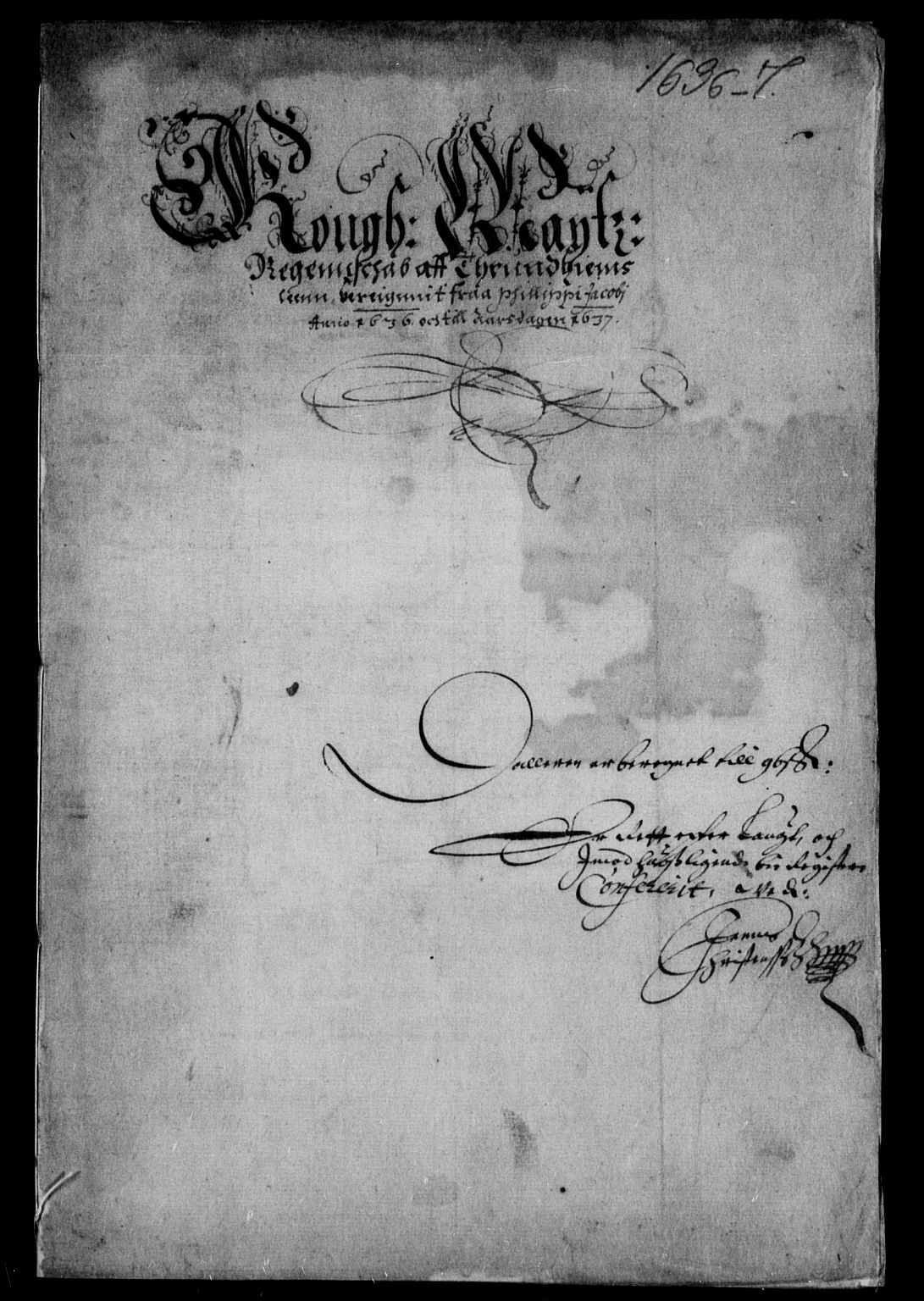 Rentekammeret inntil 1814, Reviderte regnskaper, Lensregnskaper, RA/EA-5023/R/Rb/Rbw/L0058: Trondheim len, 1635-1637