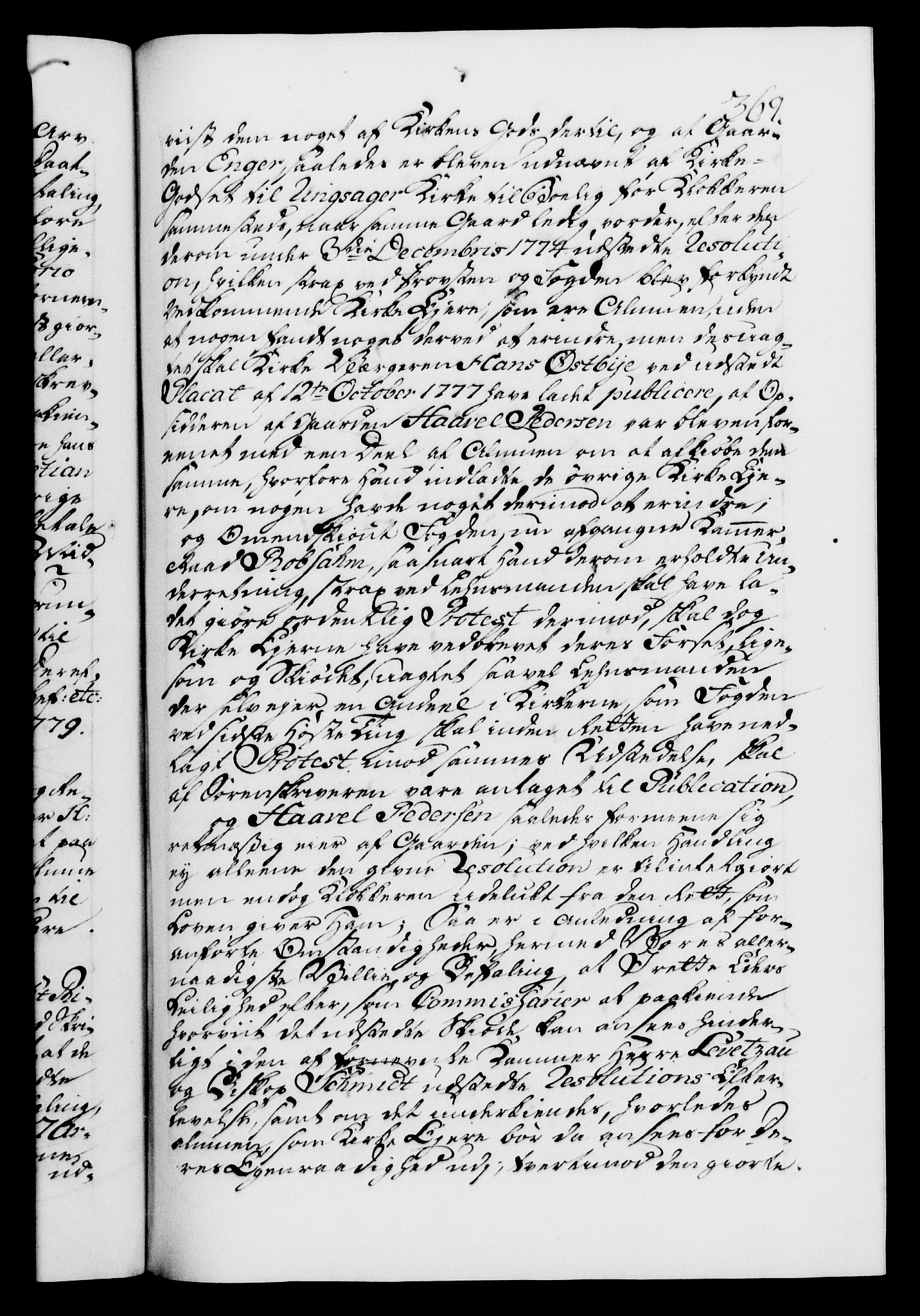 Danske Kanselli 1572-1799, AV/RA-EA-3023/F/Fc/Fca/Fcab/L0042: Norske tegnelser, 1777-1781, s. 369a