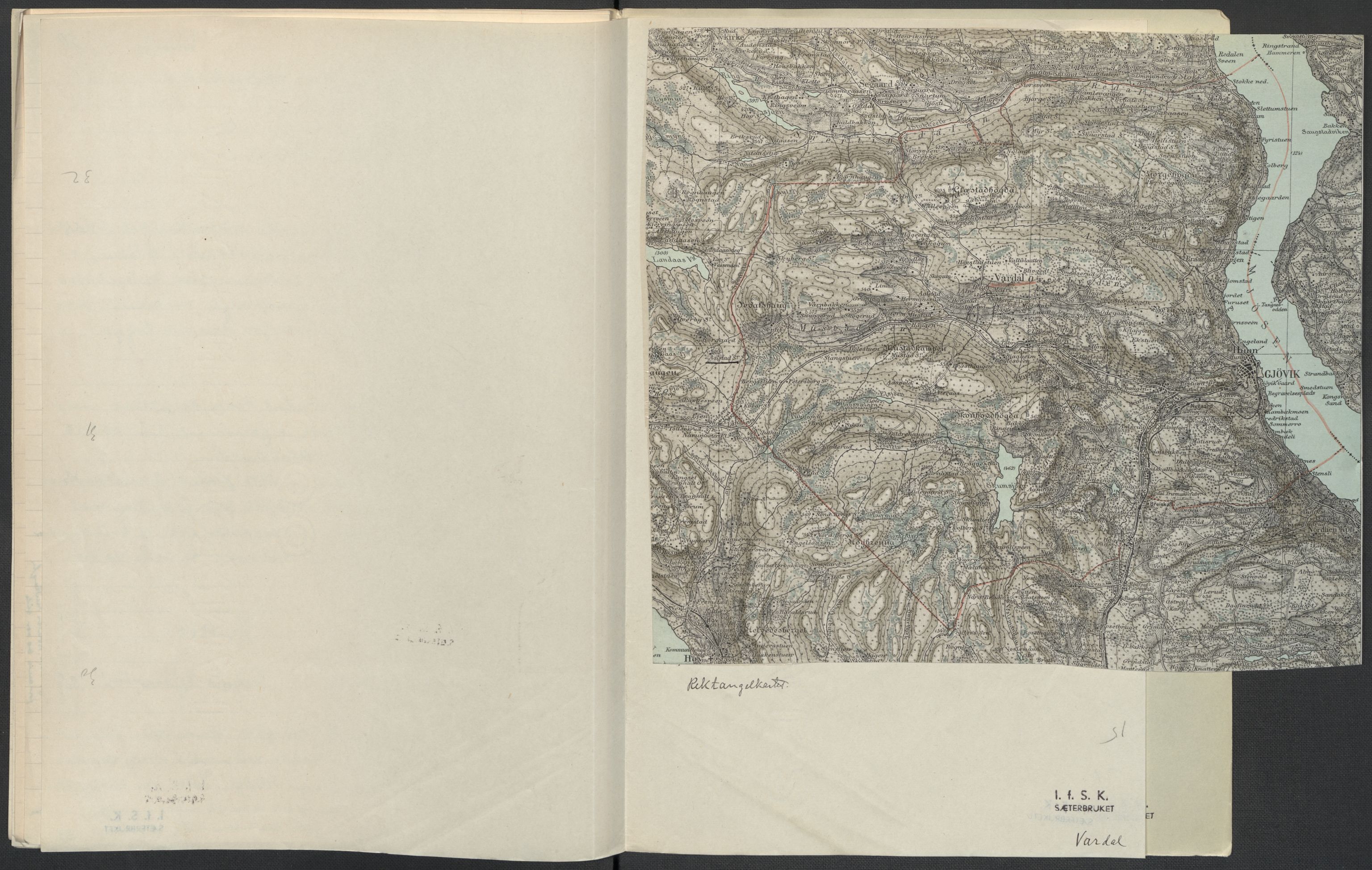 Instituttet for sammenlignende kulturforskning, RA/PA-0424/F/Fc/L0004/0003: Eske B4: / Oppland (perm IX), 1933-1935