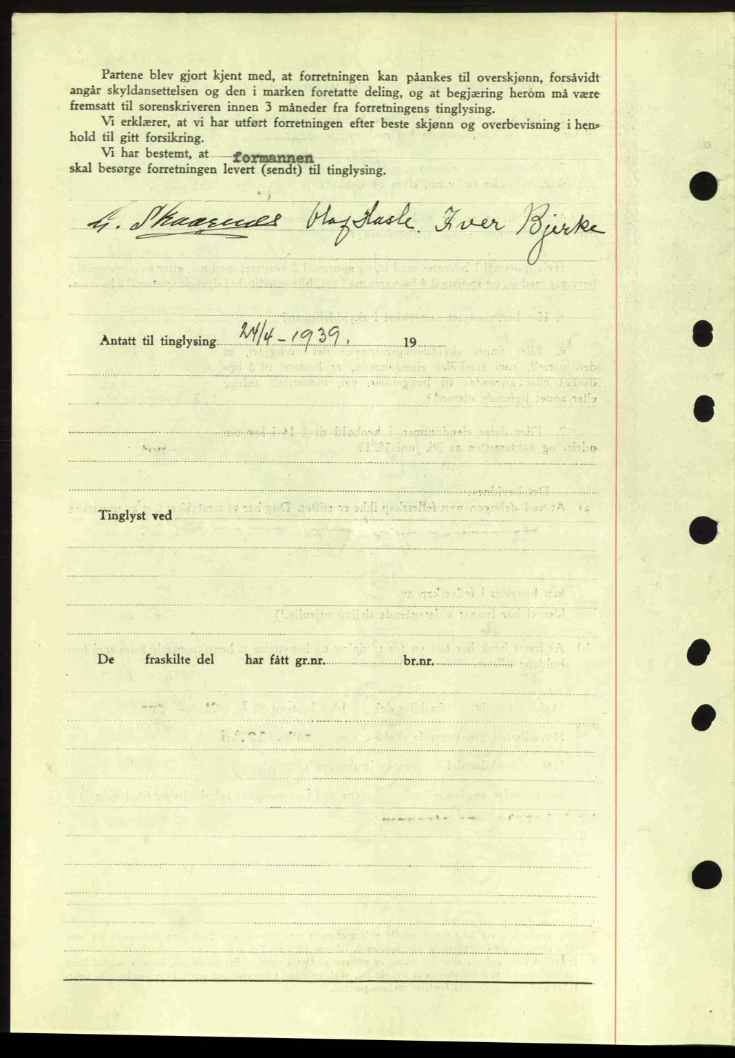Moss sorenskriveri, SAO/A-10168: Pantebok nr. A5, 1938-1939, Dagboknr: 985/1939