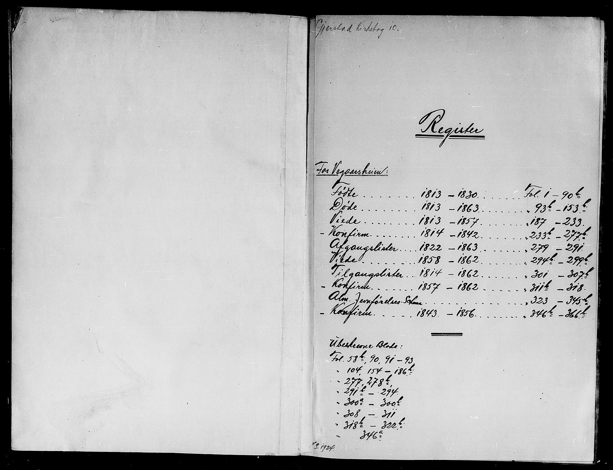 Gjerstad sokneprestkontor, SAK/1111-0014/F/Fb/Fbb/L0001: Klokkerbok nr. B 1, 1813-1863