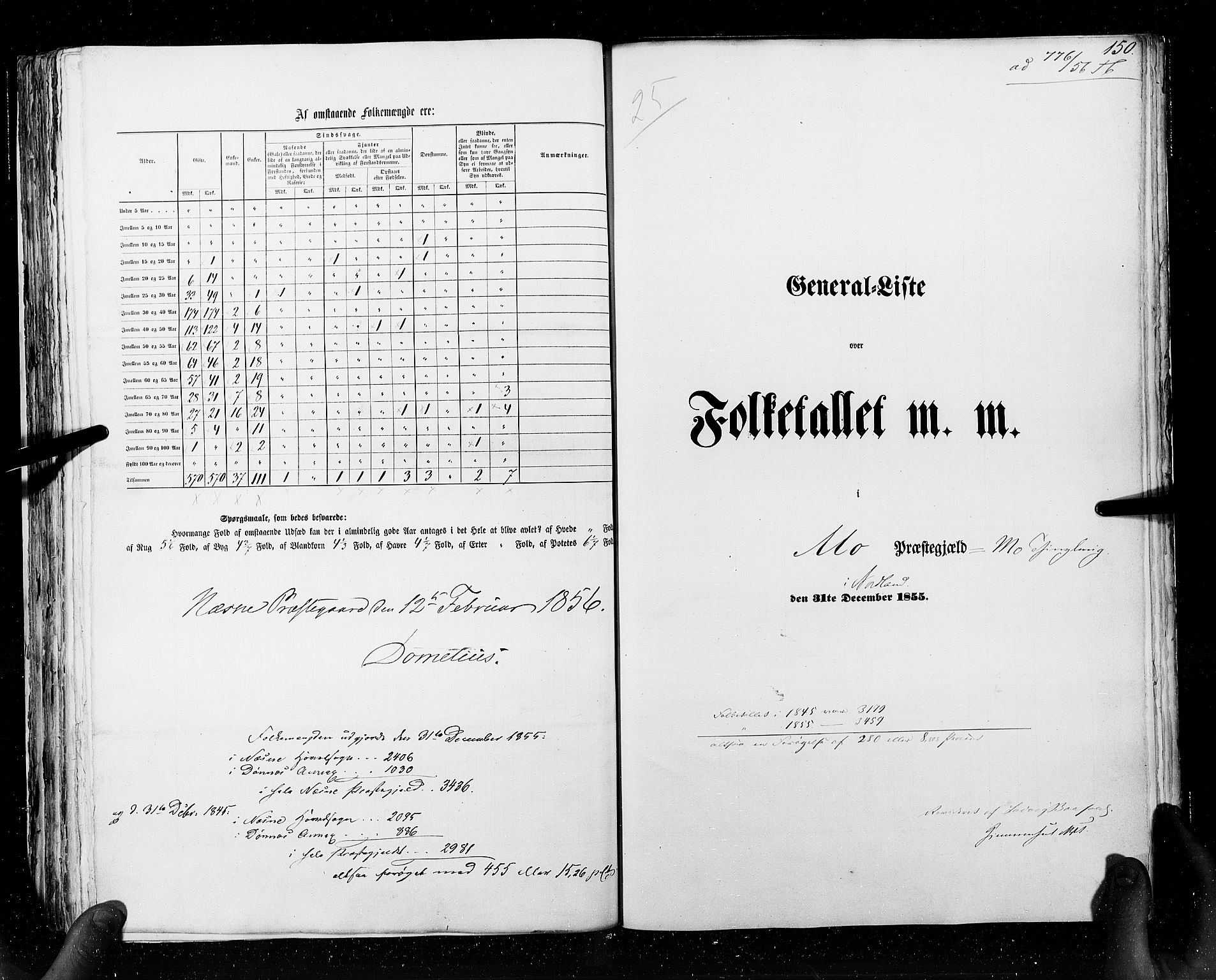 RA, Folketellingen 1855, bind 6A: Nordre Trondhjem amt og Nordland amt, 1855, s. 150