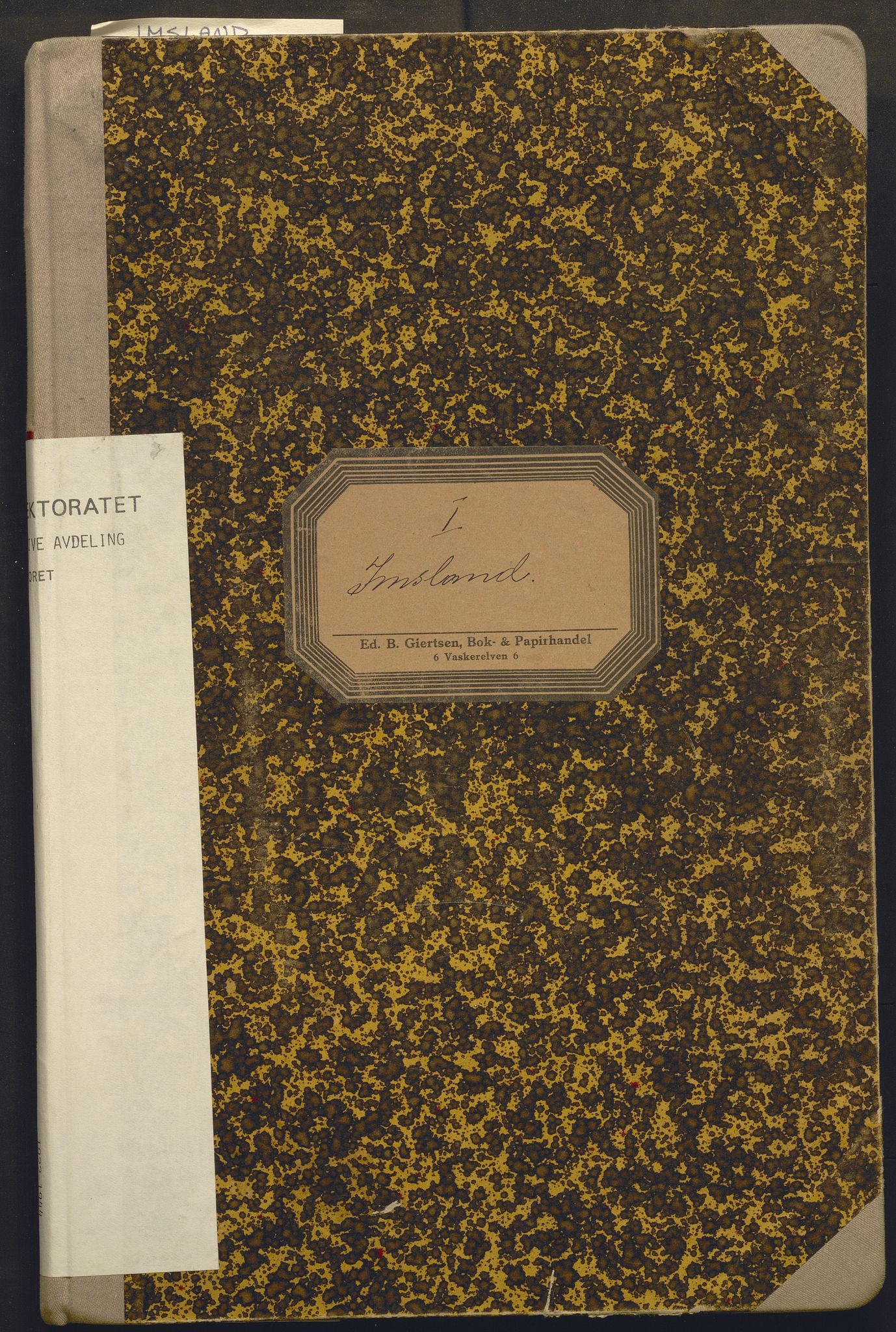 Fiskeridirektoratet - 1 Adm. ledelse - 13 Båtkontoret, AV/SAB-A-2003/I/Ia/Iai/L0046: 135.0918/1 Merkeprotokoll - Imsland, 1922-1944