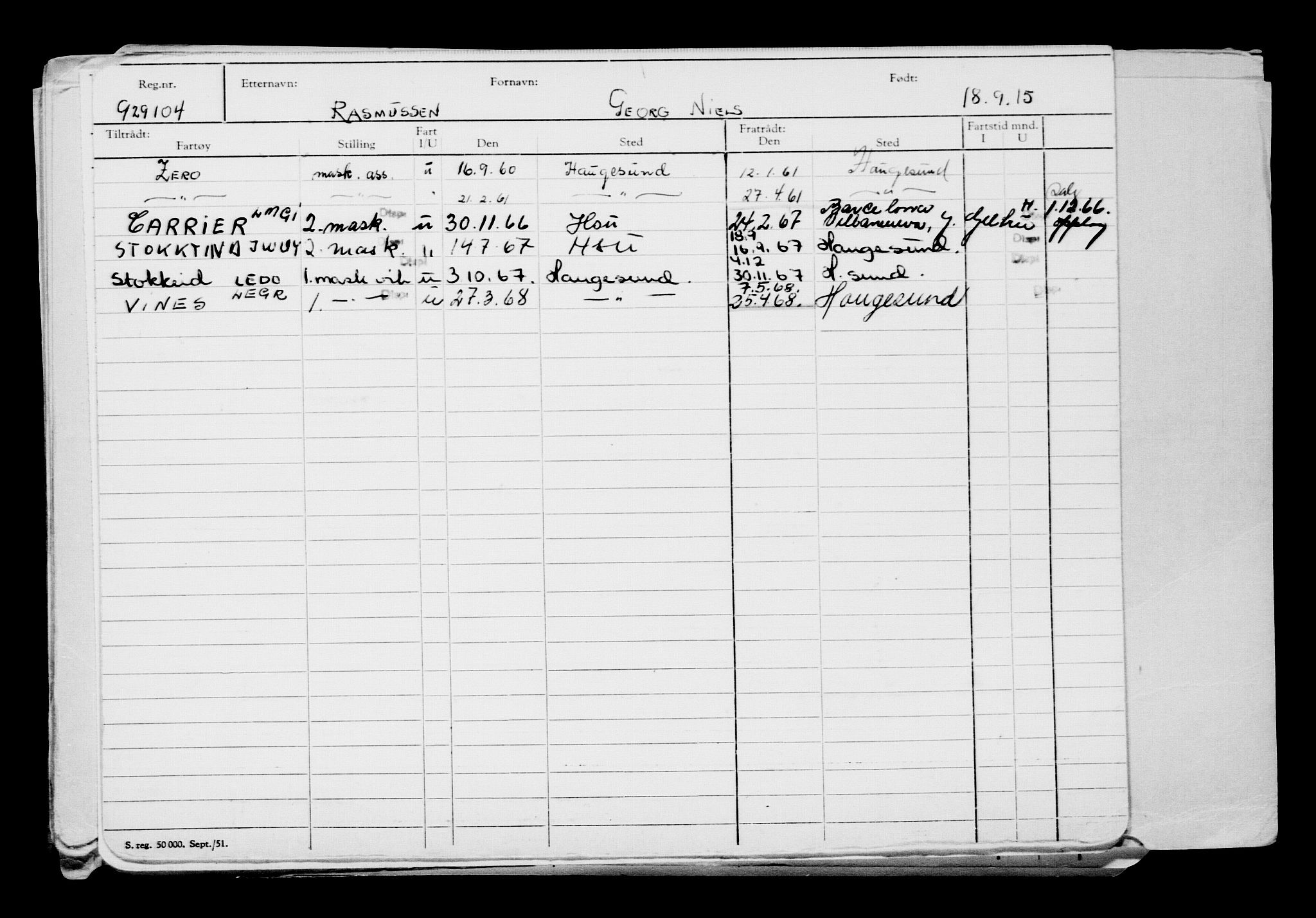 Direktoratet for sjømenn, AV/RA-S-3545/G/Gb/L0133: Hovedkort, 1915, s. 178