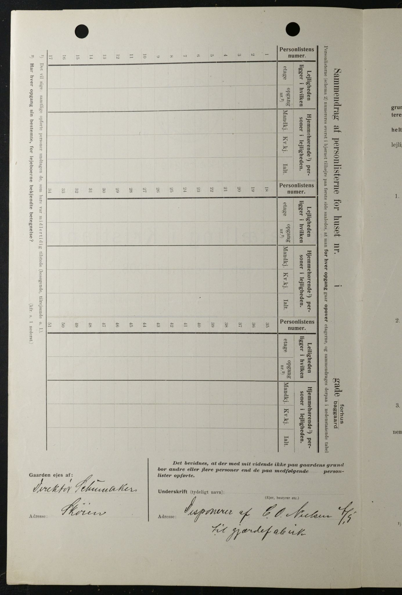 OBA, Kommunal folketelling 1.2.1908 for Kristiania kjøpstad, 1908, s. 51798