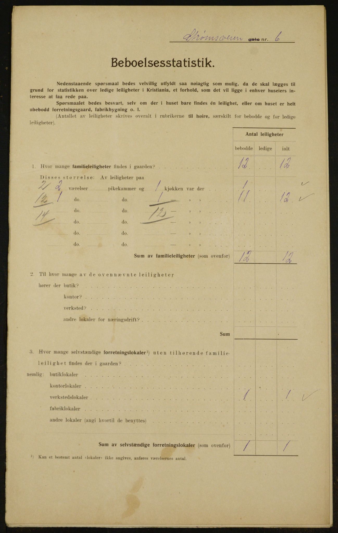 OBA, Kommunal folketelling 1.2.1910 for Kristiania, 1910, s. 98723