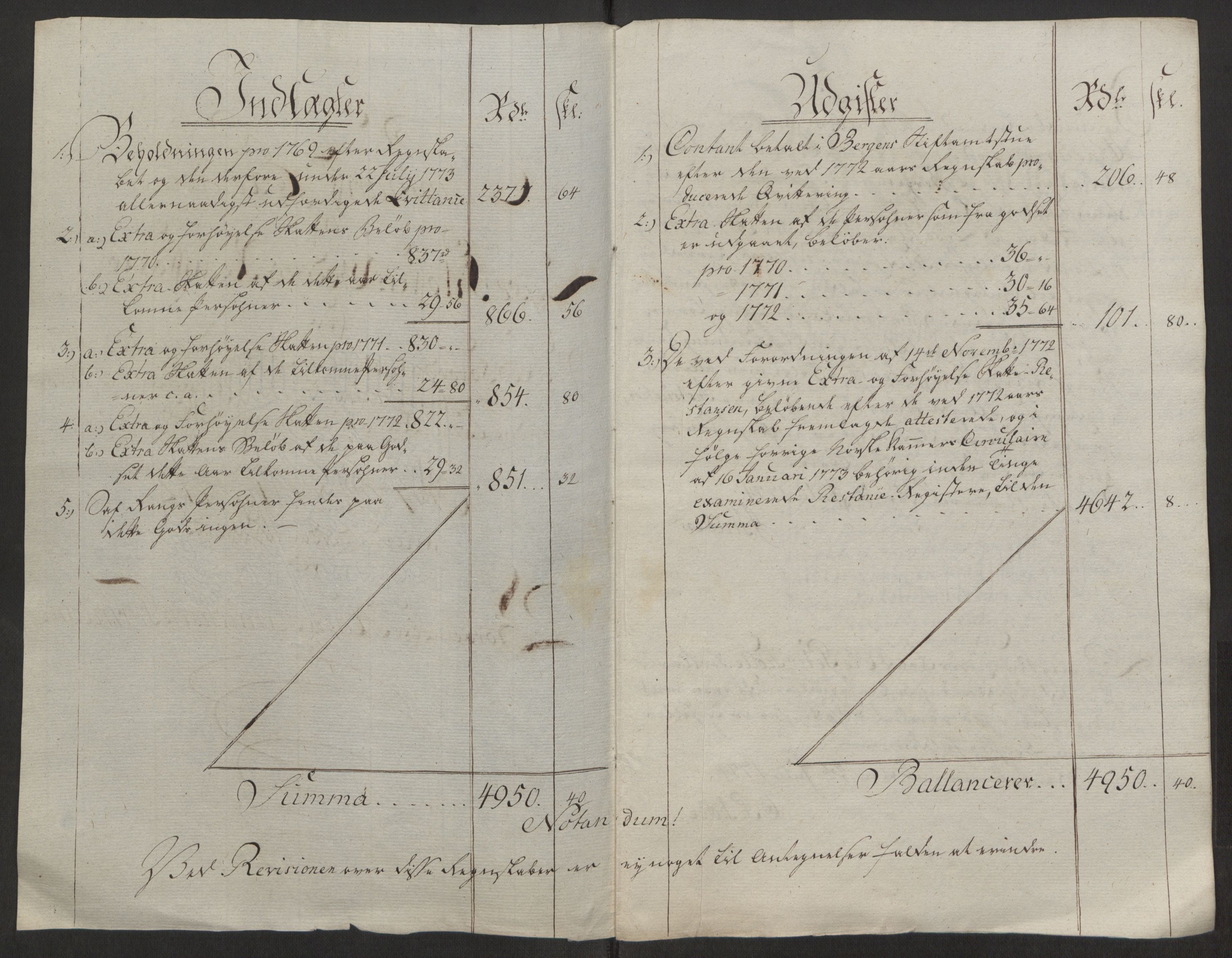 Rentekammeret inntil 1814, Reviderte regnskaper, Fogderegnskap, AV/RA-EA-4092/R50/L3180: Ekstraskatten Lyse kloster, 1762-1783, s. 267