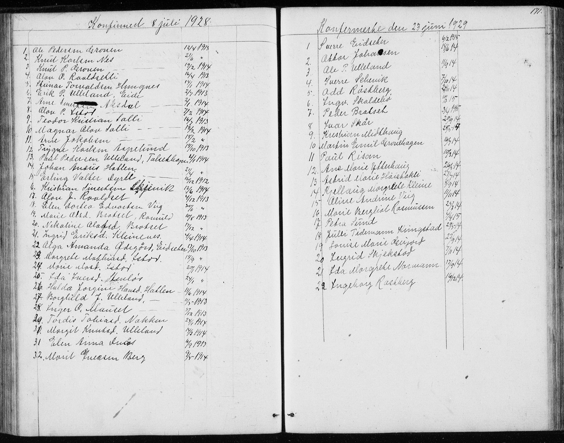 Ministerialprotokoller, klokkerbøker og fødselsregistre - Møre og Romsdal, AV/SAT-A-1454/557/L0684: Klokkerbok nr. 557C02, 1863-1944, s. 171