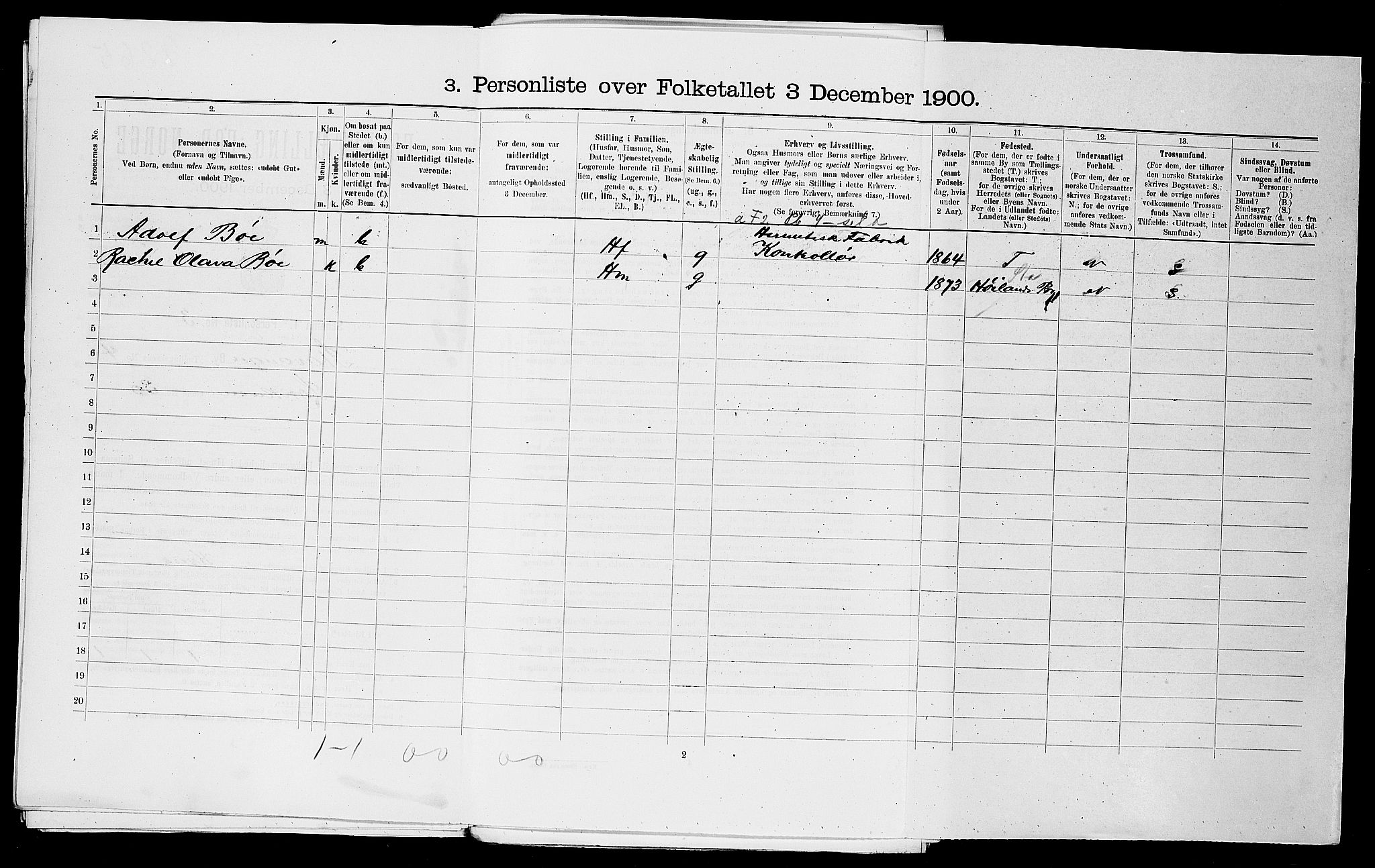 SAST, Folketelling 1900 for 1103 Stavanger kjøpstad, 1900, s. 18135